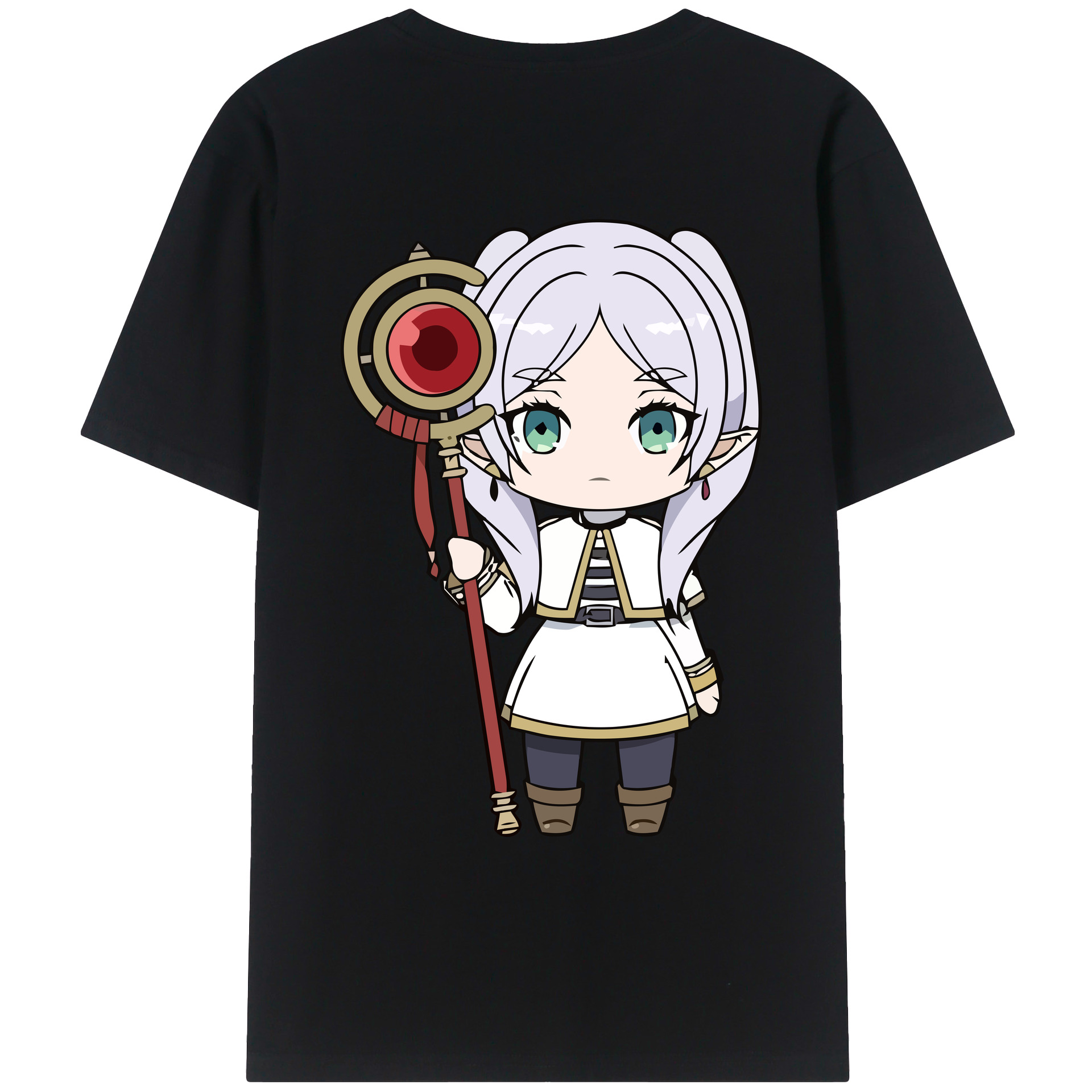 （画像用） 葬送のフリーレン Frieren レディース半袖Tシャツ(バックプリント)
