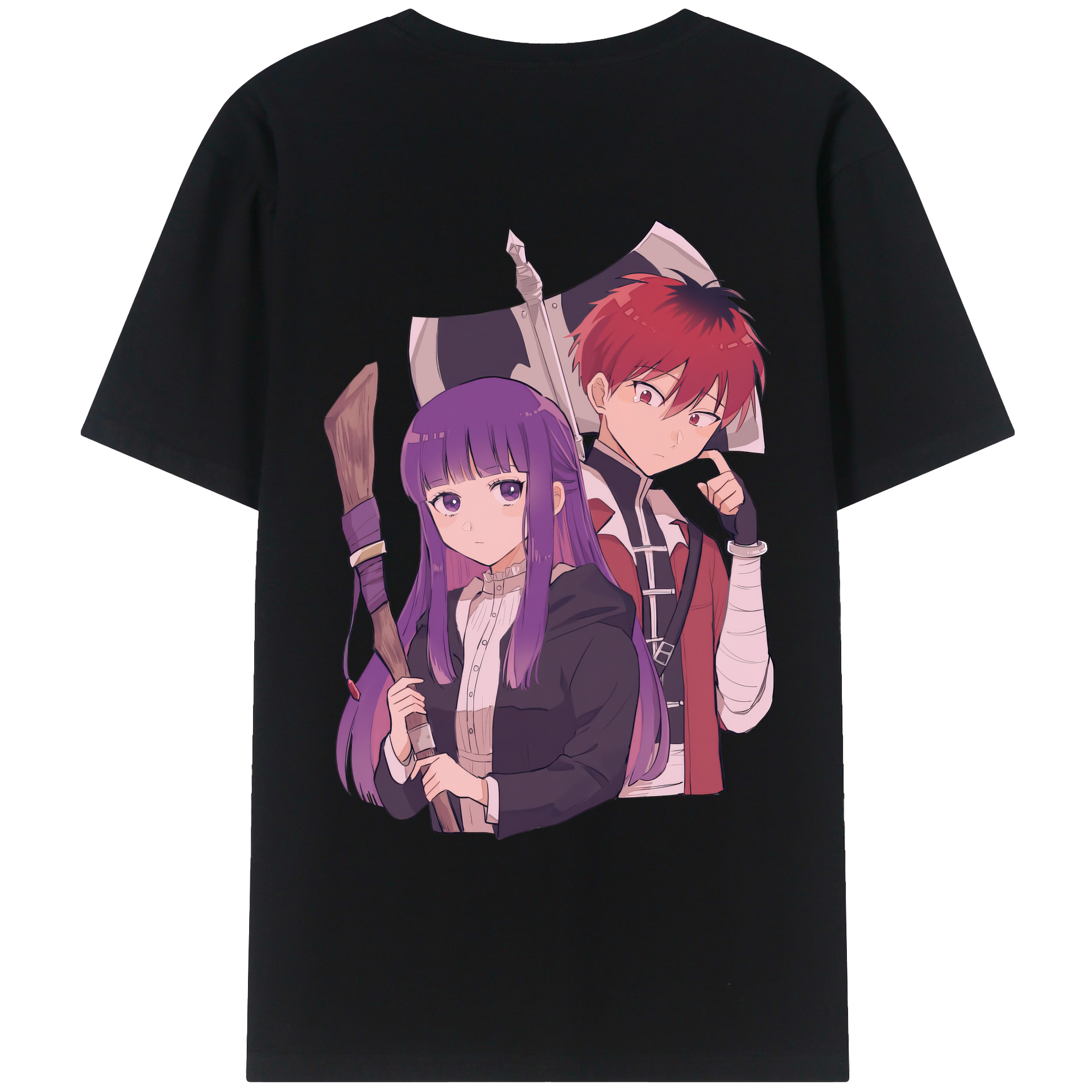 （画像用） 葬送のフリーレン Frieren レディース半袖Tシャツ(バックプリント)