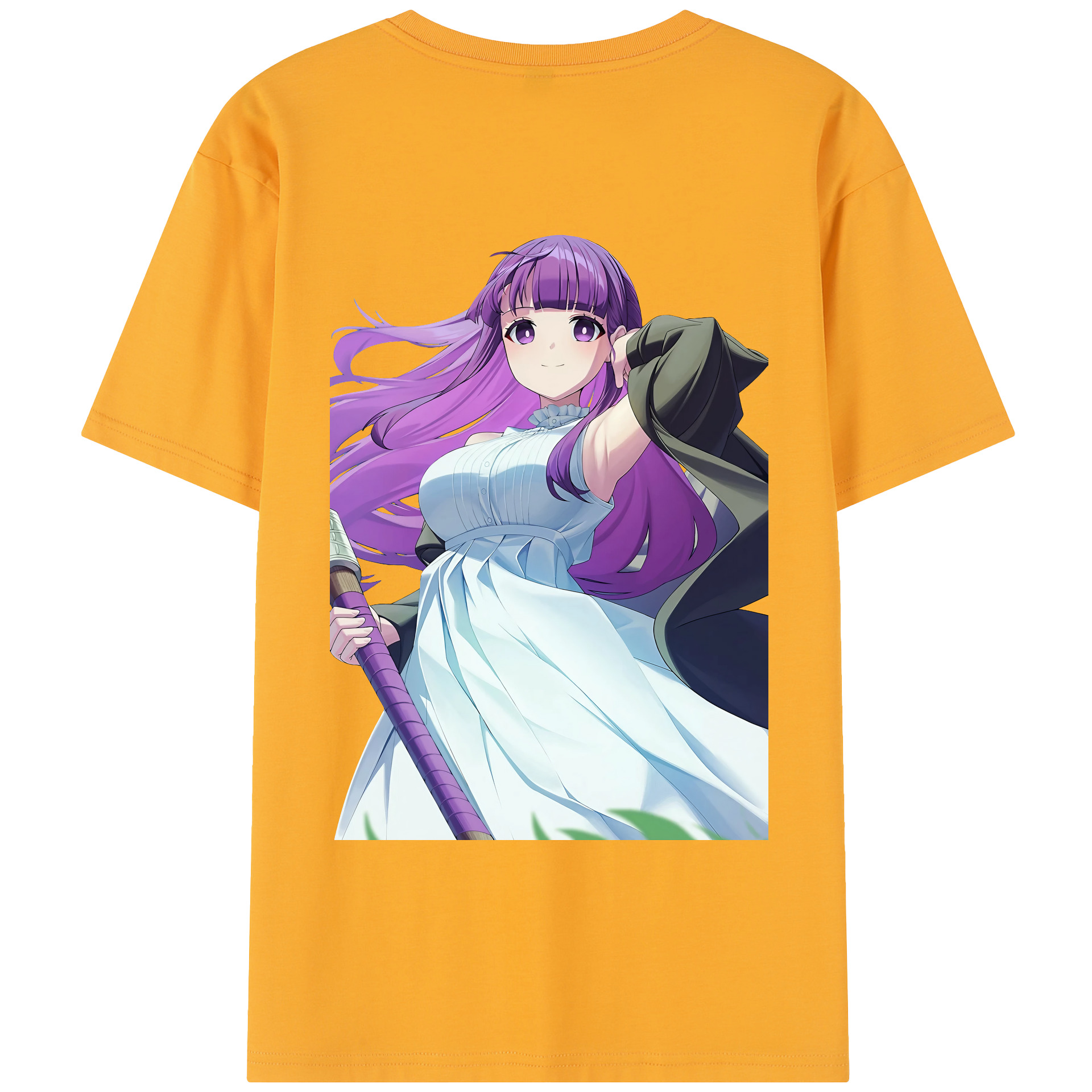 （画像用） 葬送のフリーレン Frieren レディース半袖Tシャツ(バックプリント)
