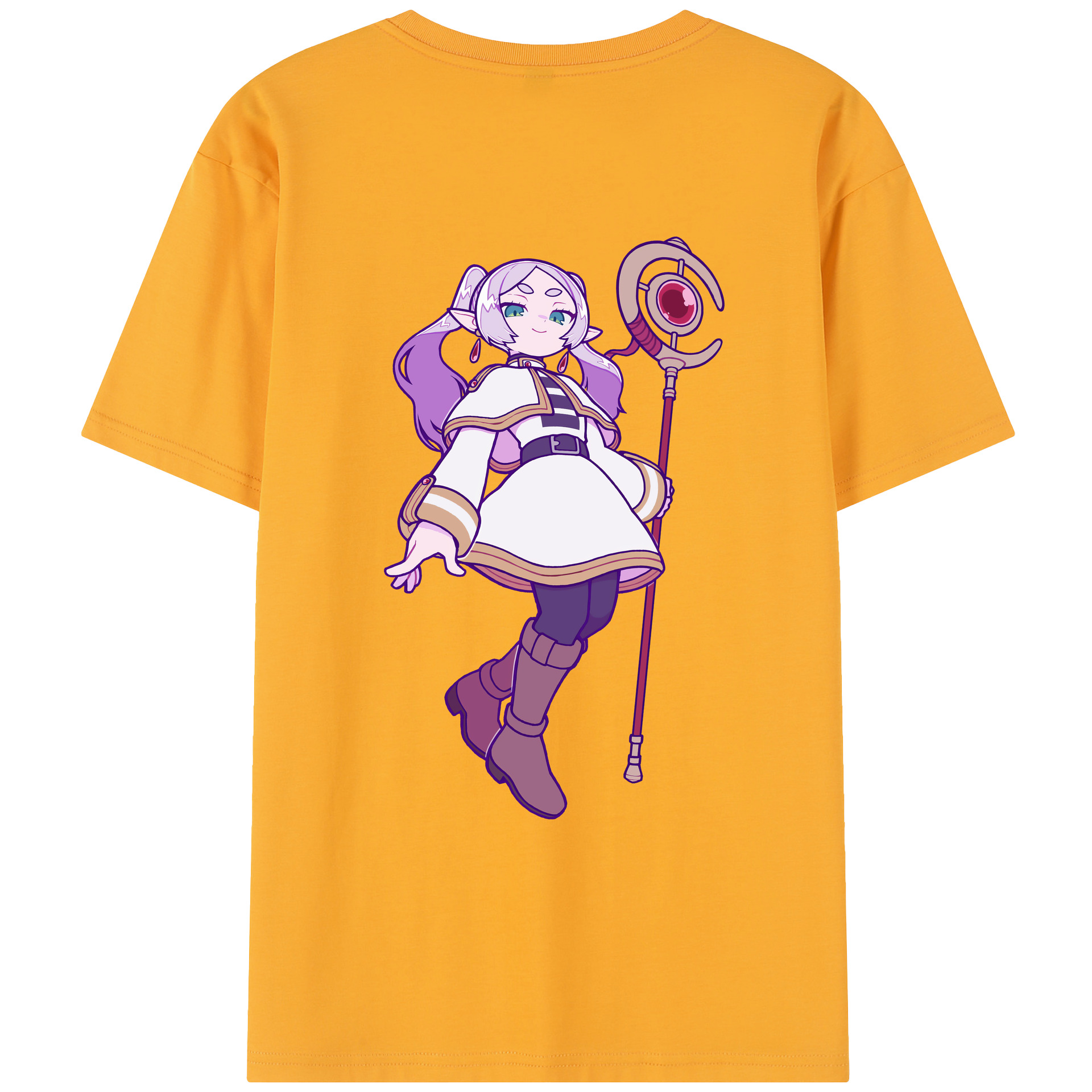 （画像用） 葬送のフリーレン Frieren レディース半袖Tシャツ(バックプリント)