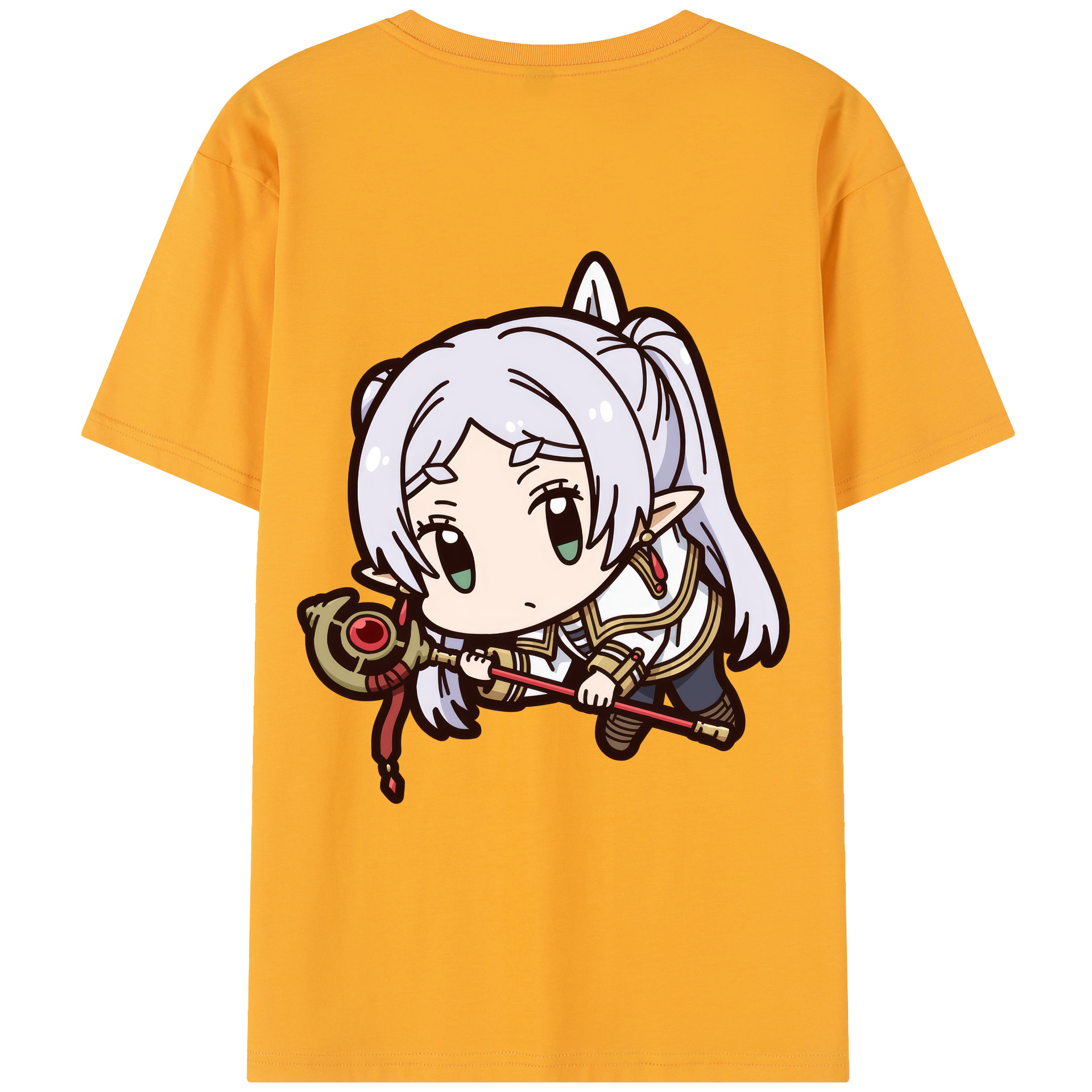 （画像用） 葬送のフリーレン Frieren レディース半袖Tシャツ(バックプリント)