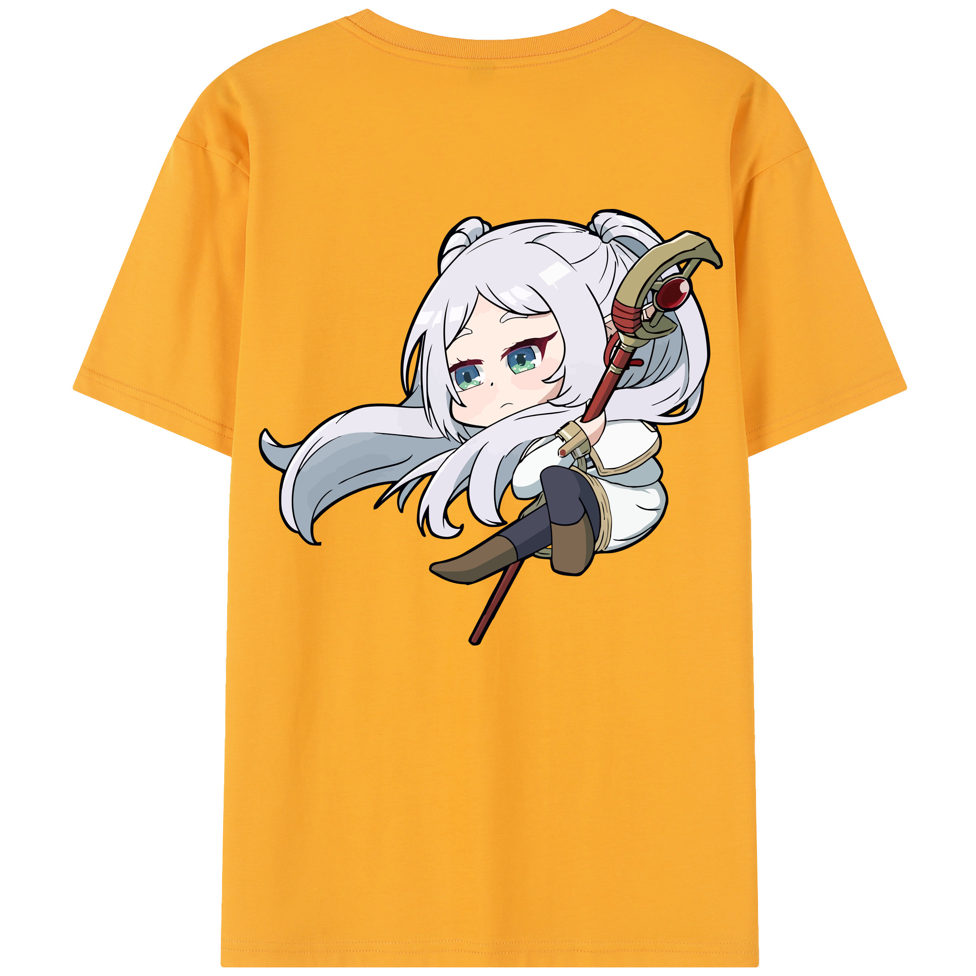 （画像用） 葬送のフリーレン Frieren レディース半袖Tシャツ(バックプリント)
