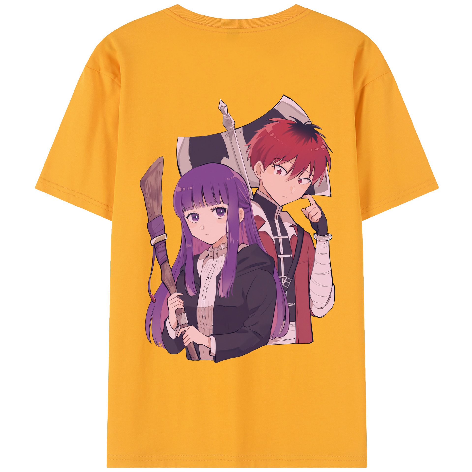 （画像用） 葬送のフリーレン Frieren レディース半袖Tシャツ(バックプリント)