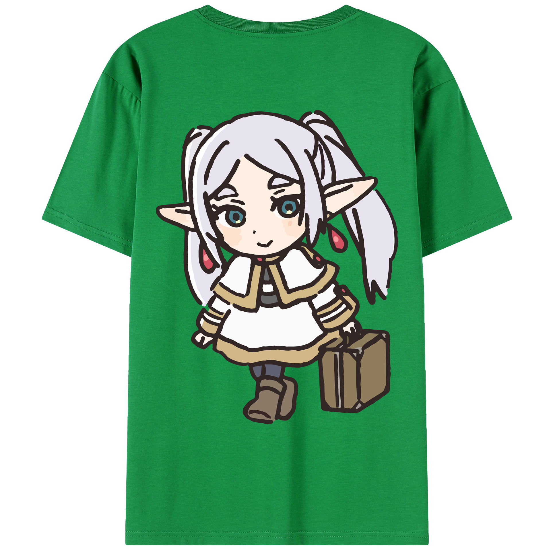 （画像用） 葬送のフリーレン Frieren レディース半袖Tシャツ(バックプリント)