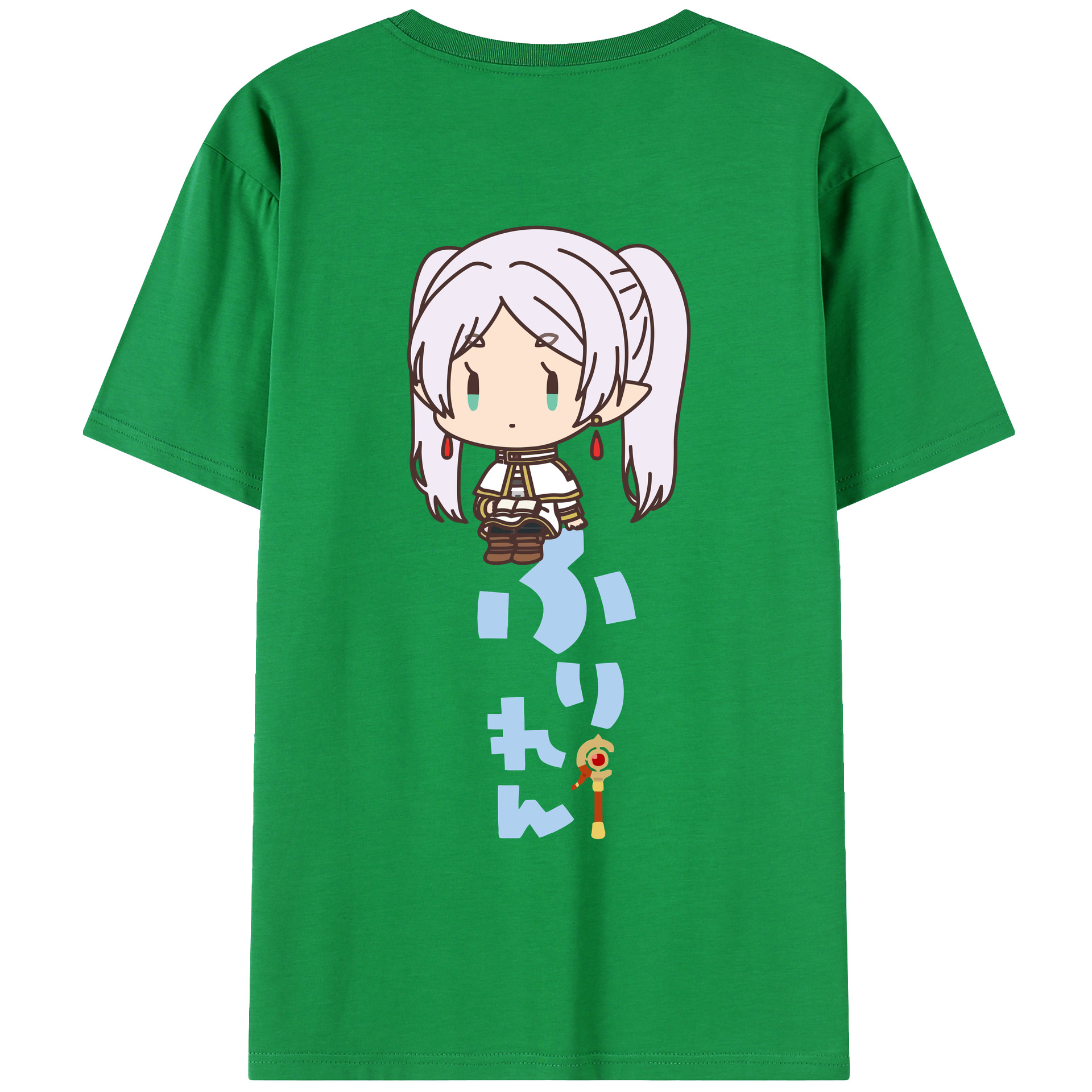 （画像用） 葬送のフリーレン Frieren レディース半袖Tシャツ(バックプリント)