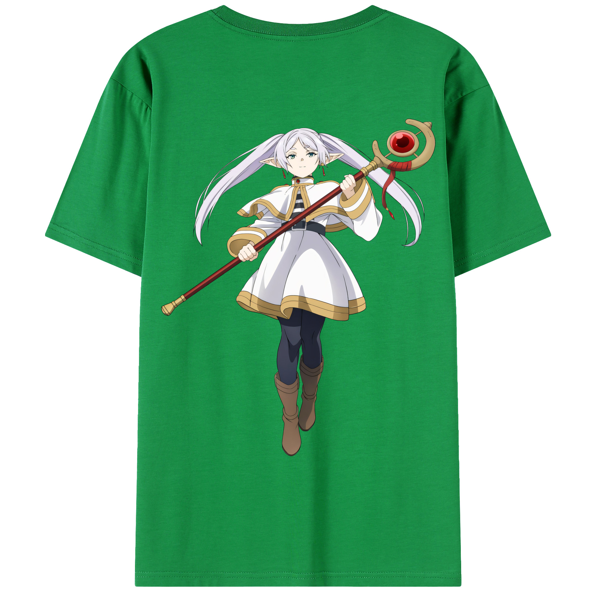 （画像用） 葬送のフリーレン Frieren レディース半袖Tシャツ(バックプリント)