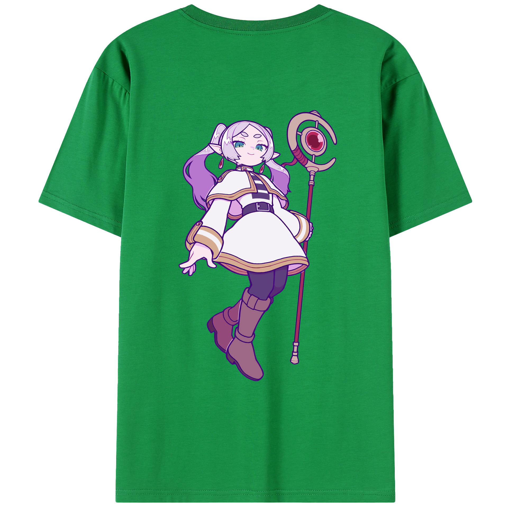 （画像用） 葬送のフリーレン Frieren レディース半袖Tシャツ(バックプリント)