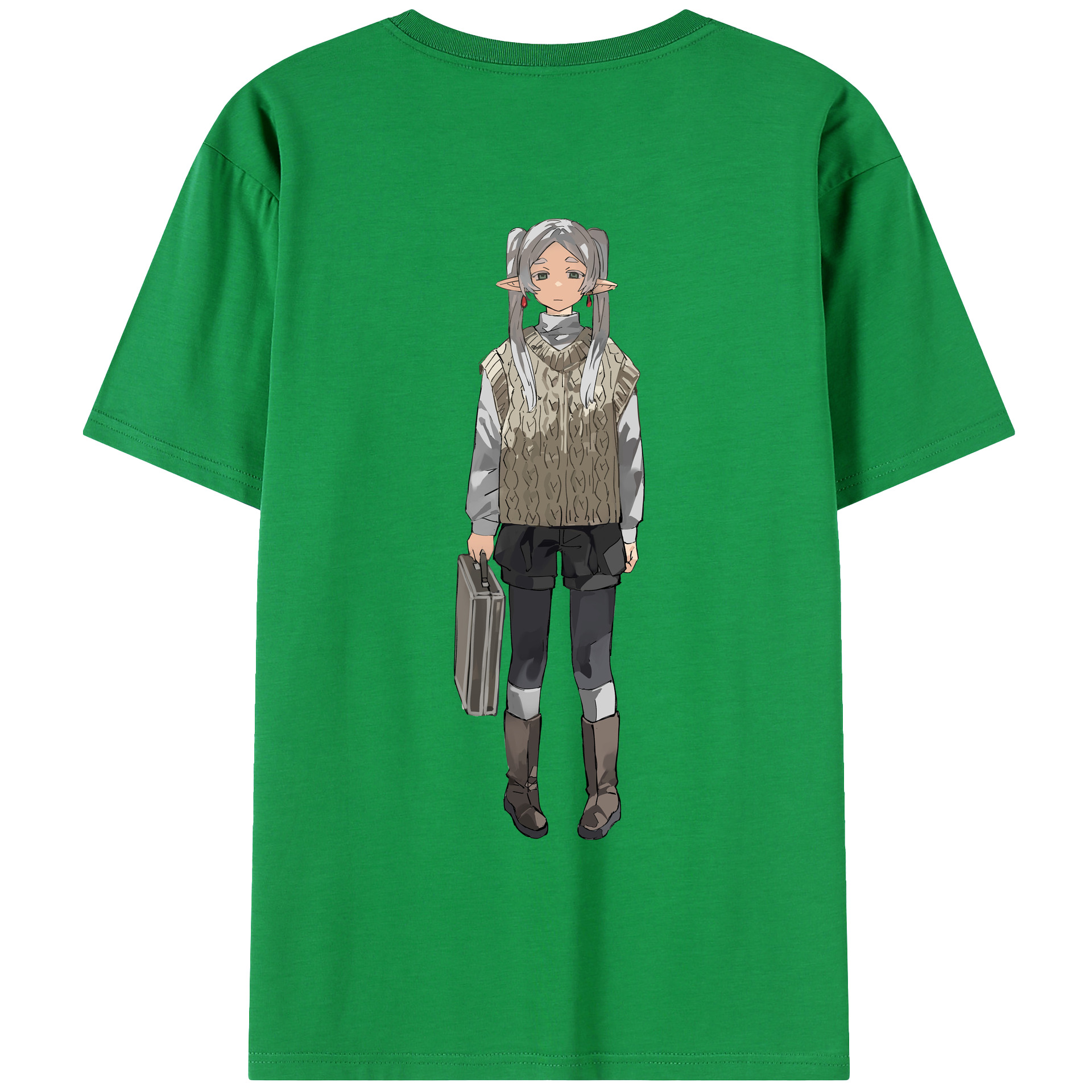（画像用） 葬送のフリーレン Frieren レディース半袖Tシャツ(バックプリント)