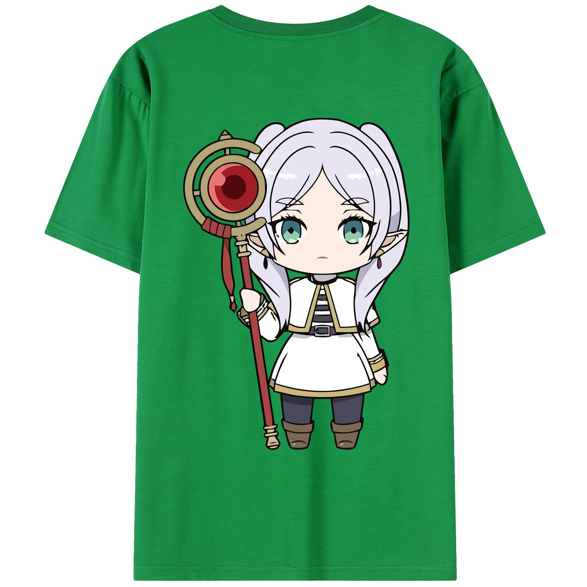 （画像用） 葬送のフリーレン Frieren レディース半袖Tシャツ(バックプリント)