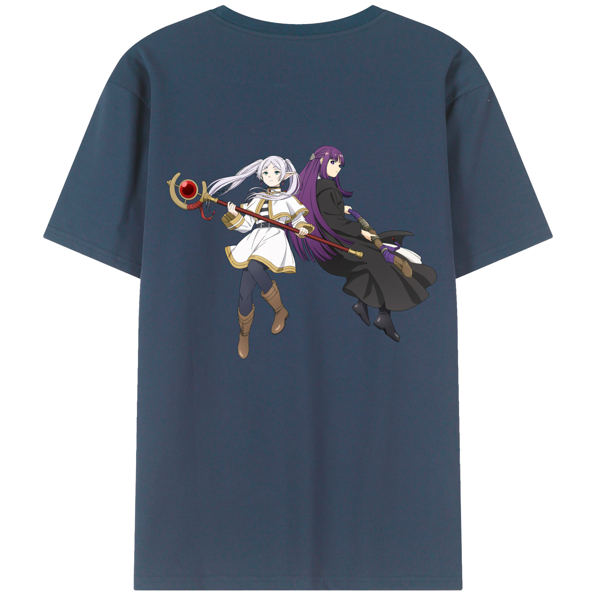 （画像用） 葬送のフリーレン Frieren レディース半袖Tシャツ(バックプリント)