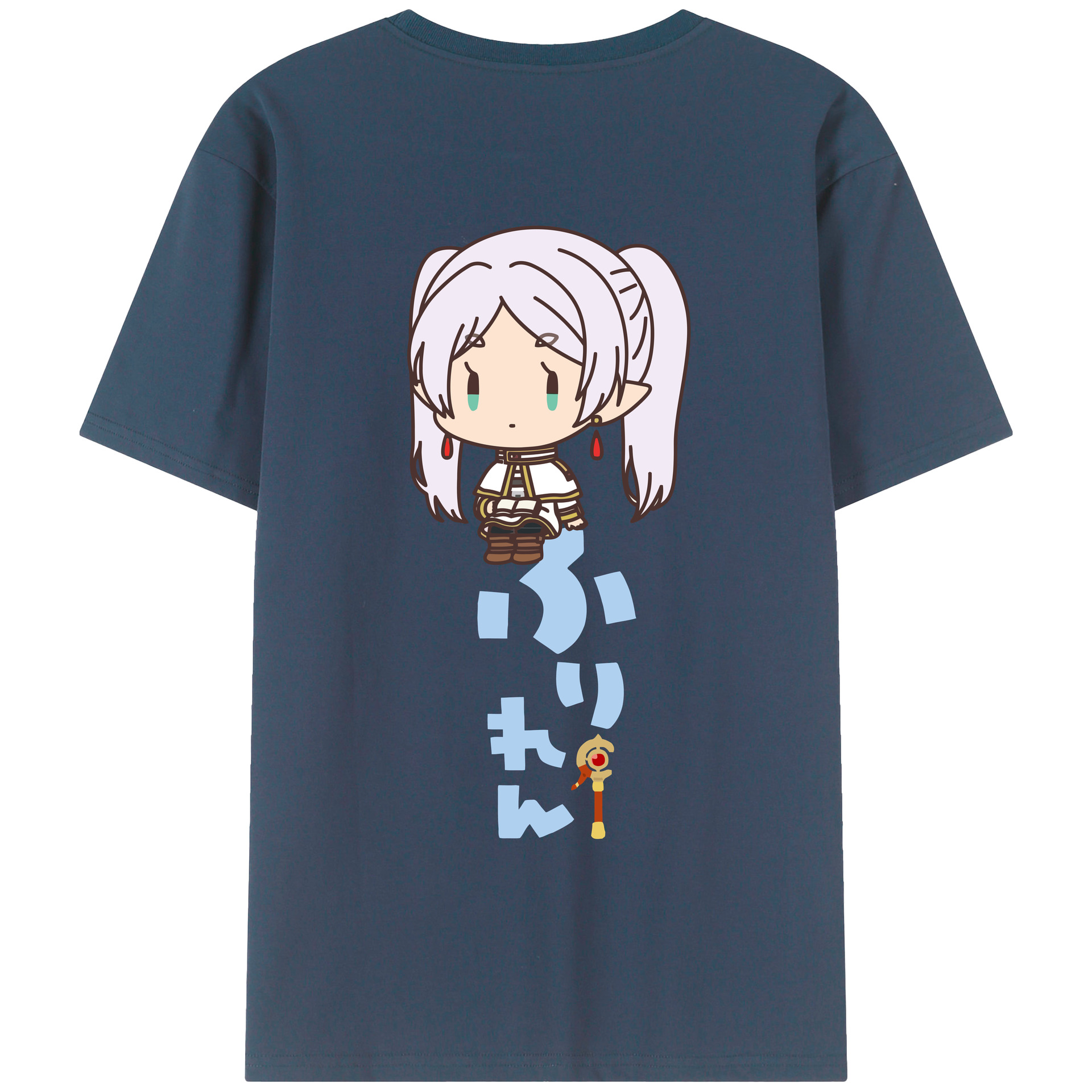 （画像用） 葬送のフリーレン Frieren レディース半袖Tシャツ(バックプリント)