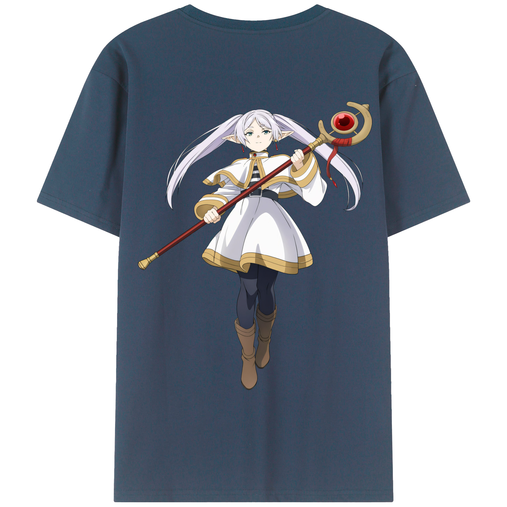 （画像用） 葬送のフリーレン Frieren レディース半袖Tシャツ(バックプリント)