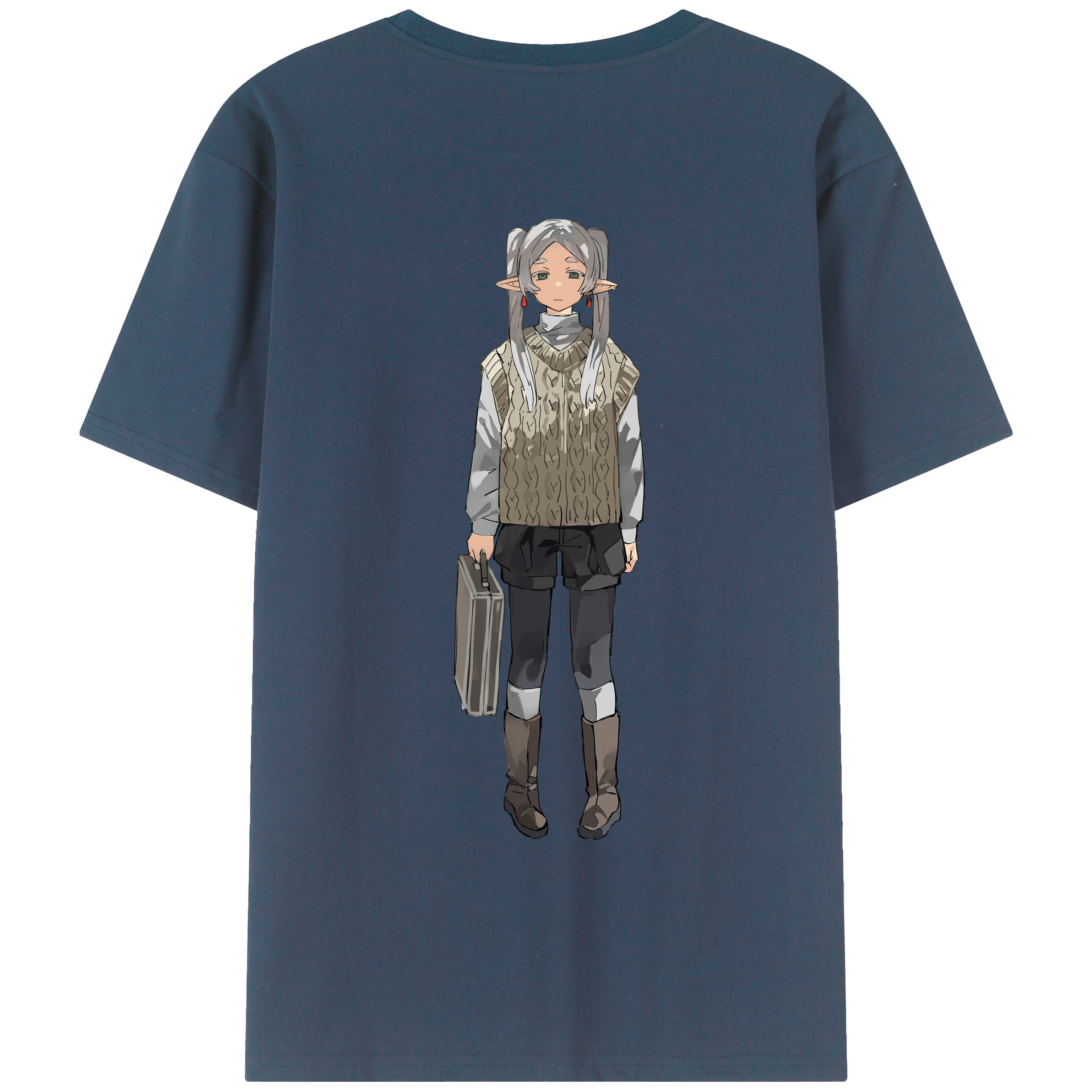 （画像用） 葬送のフリーレン Frieren レディース半袖Tシャツ(バックプリント)