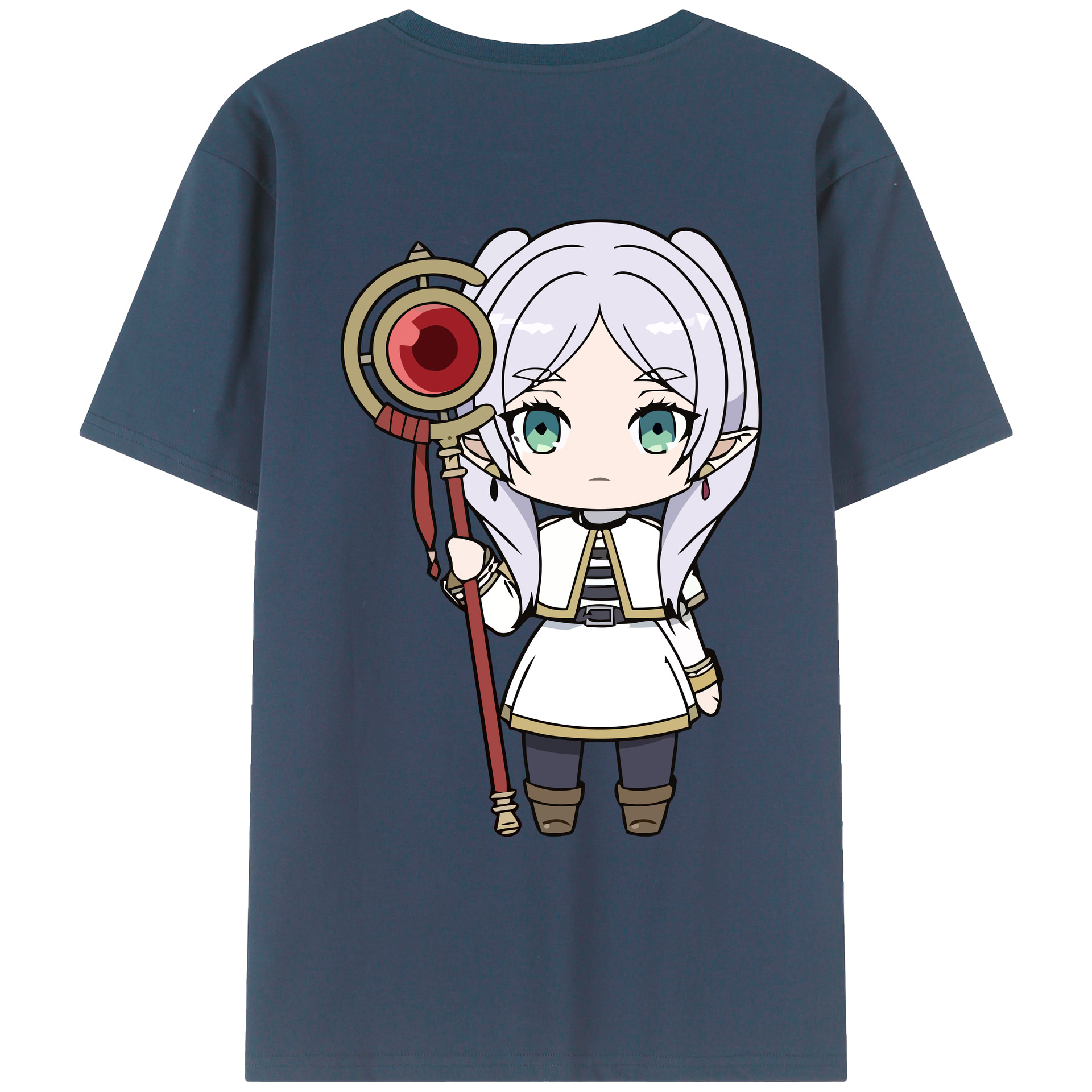 （画像用） 葬送のフリーレン Frieren レディース半袖Tシャツ(バックプリント)