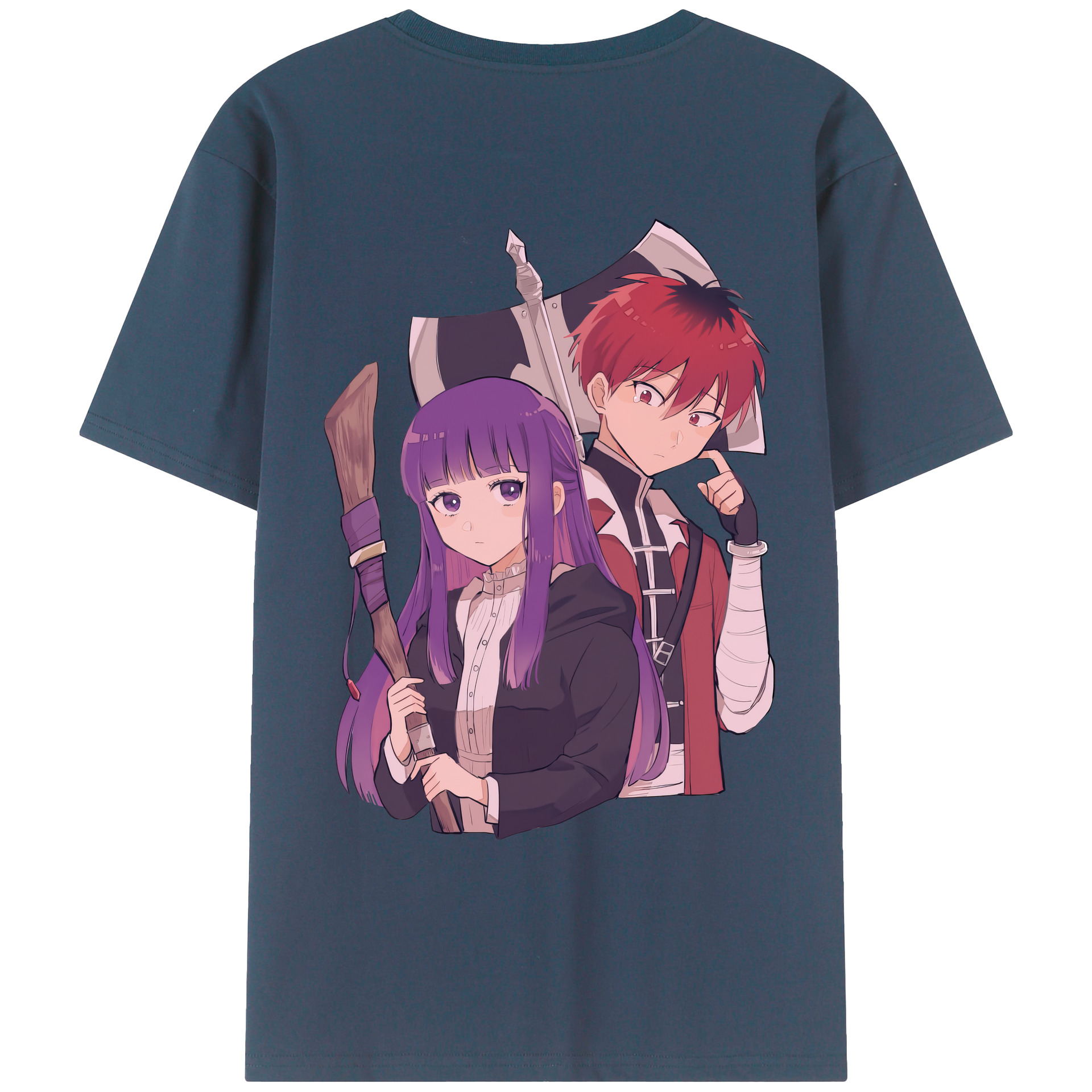 （画像用） 葬送のフリーレン Frieren レディース半袖Tシャツ(バックプリント)