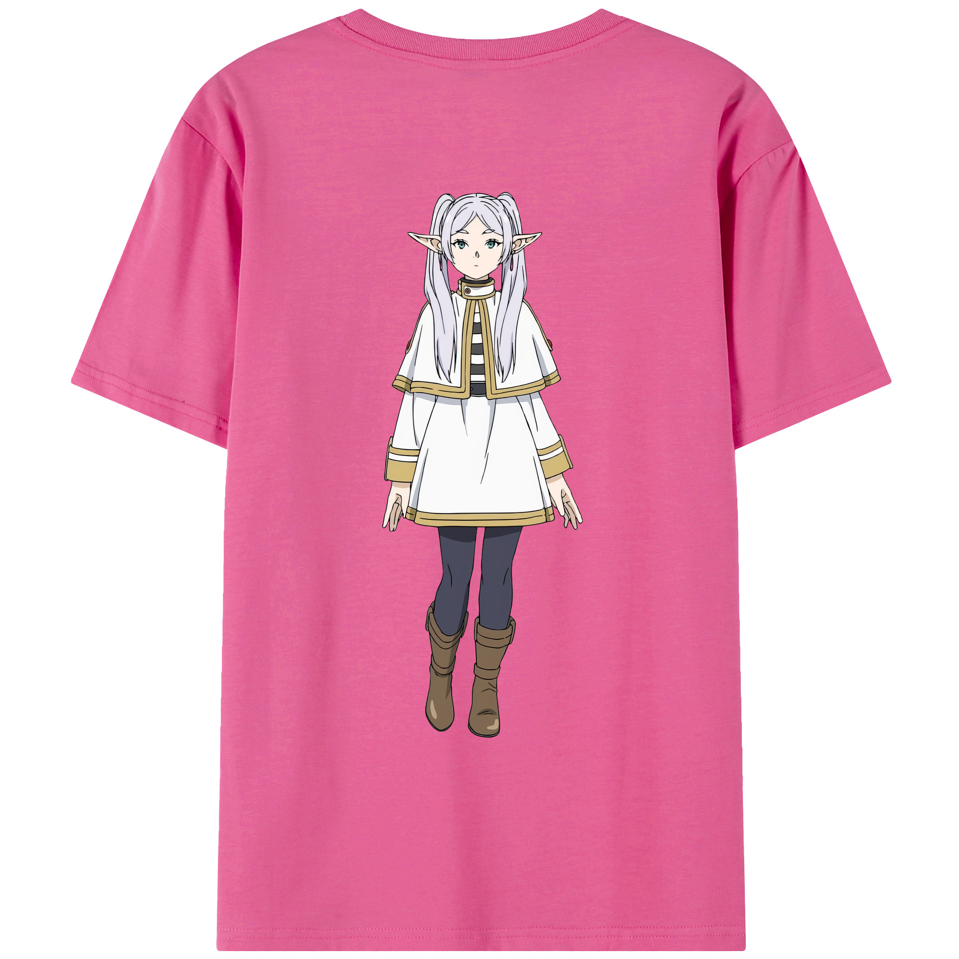 （画像用） 葬送のフリーレン Frieren レディース半袖Tシャツ(バックプリント)