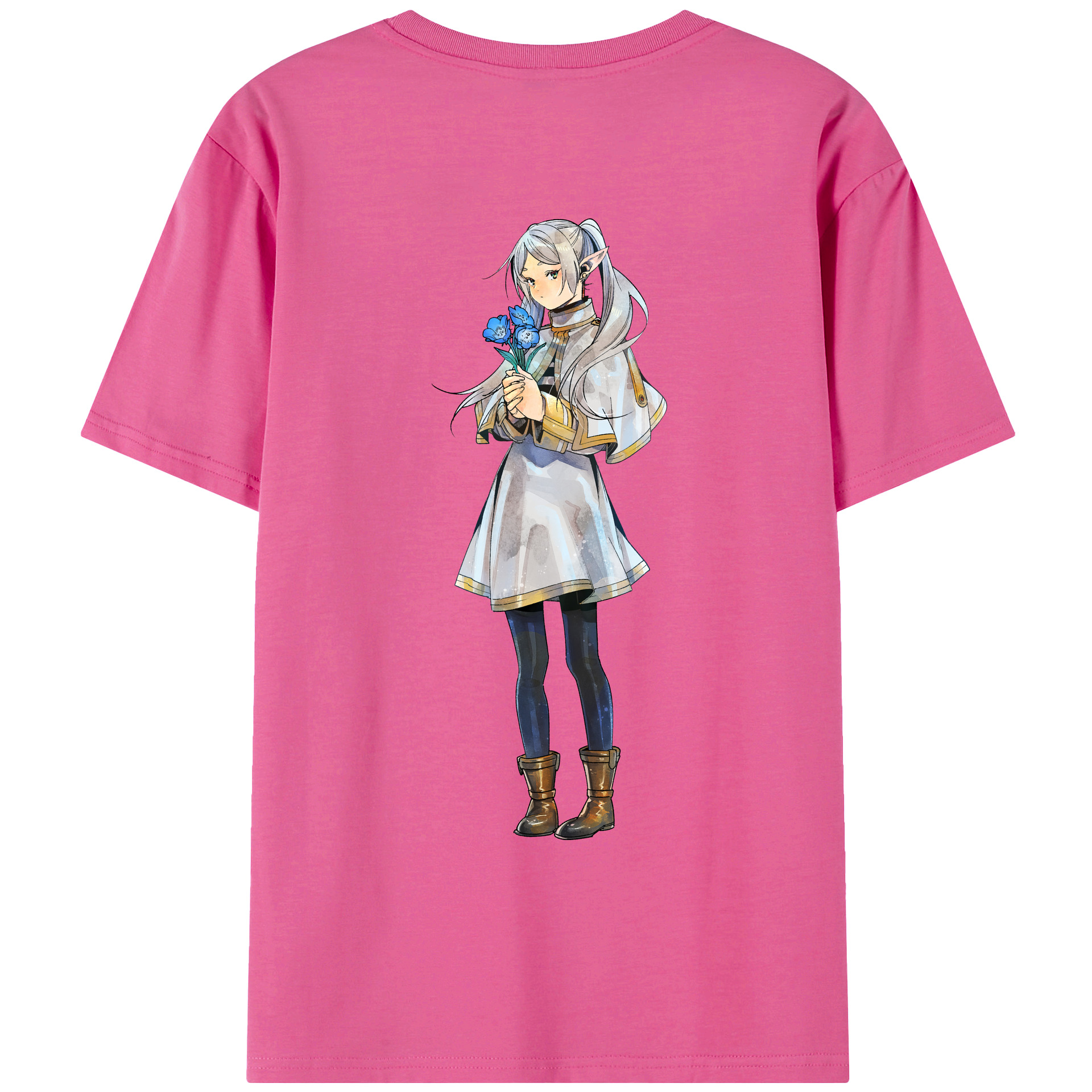 （画像用） 葬送のフリーレン Frieren レディース半袖Tシャツ(バックプリント)