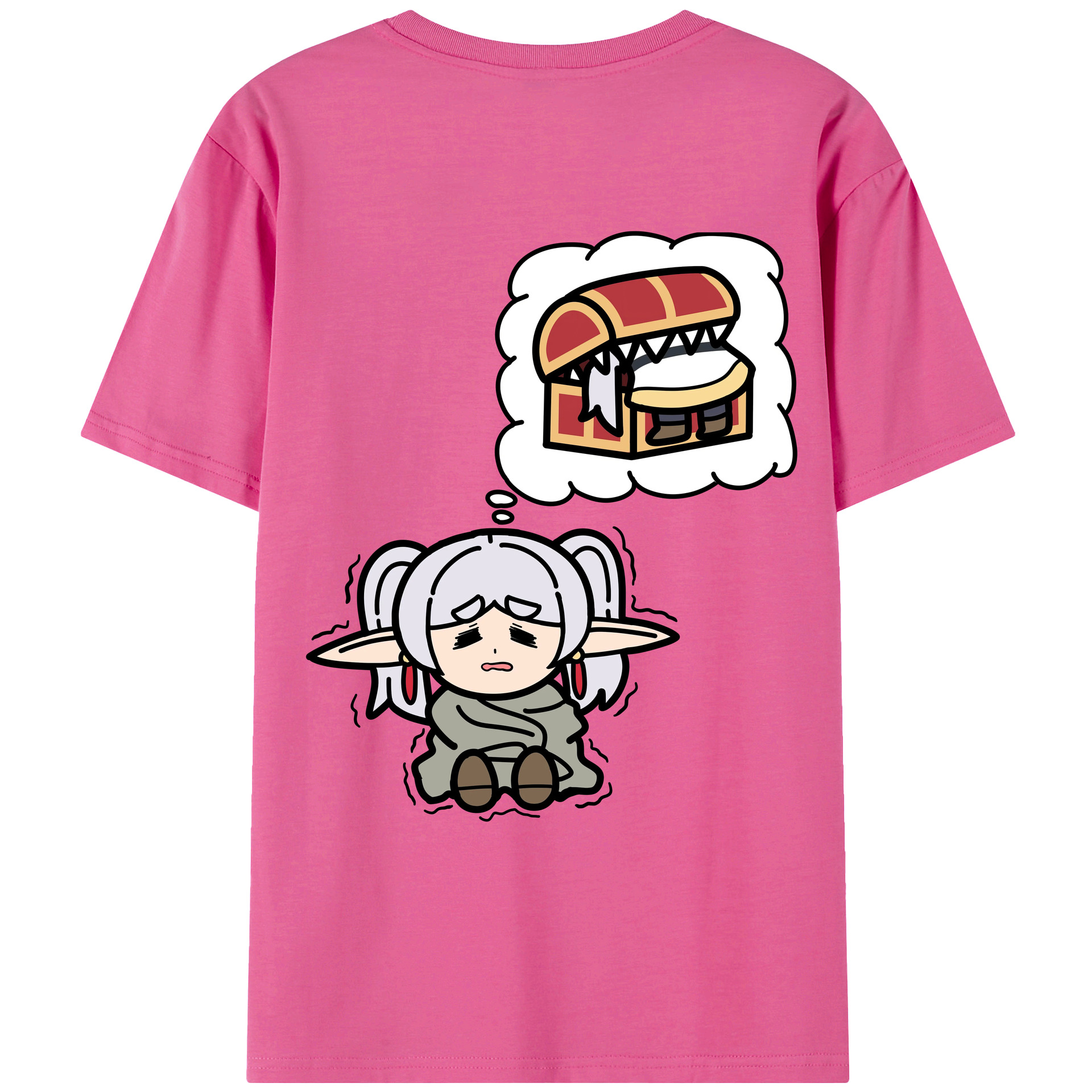 （画像用） 葬送のフリーレン Frieren レディース半袖Tシャツ(バックプリント)