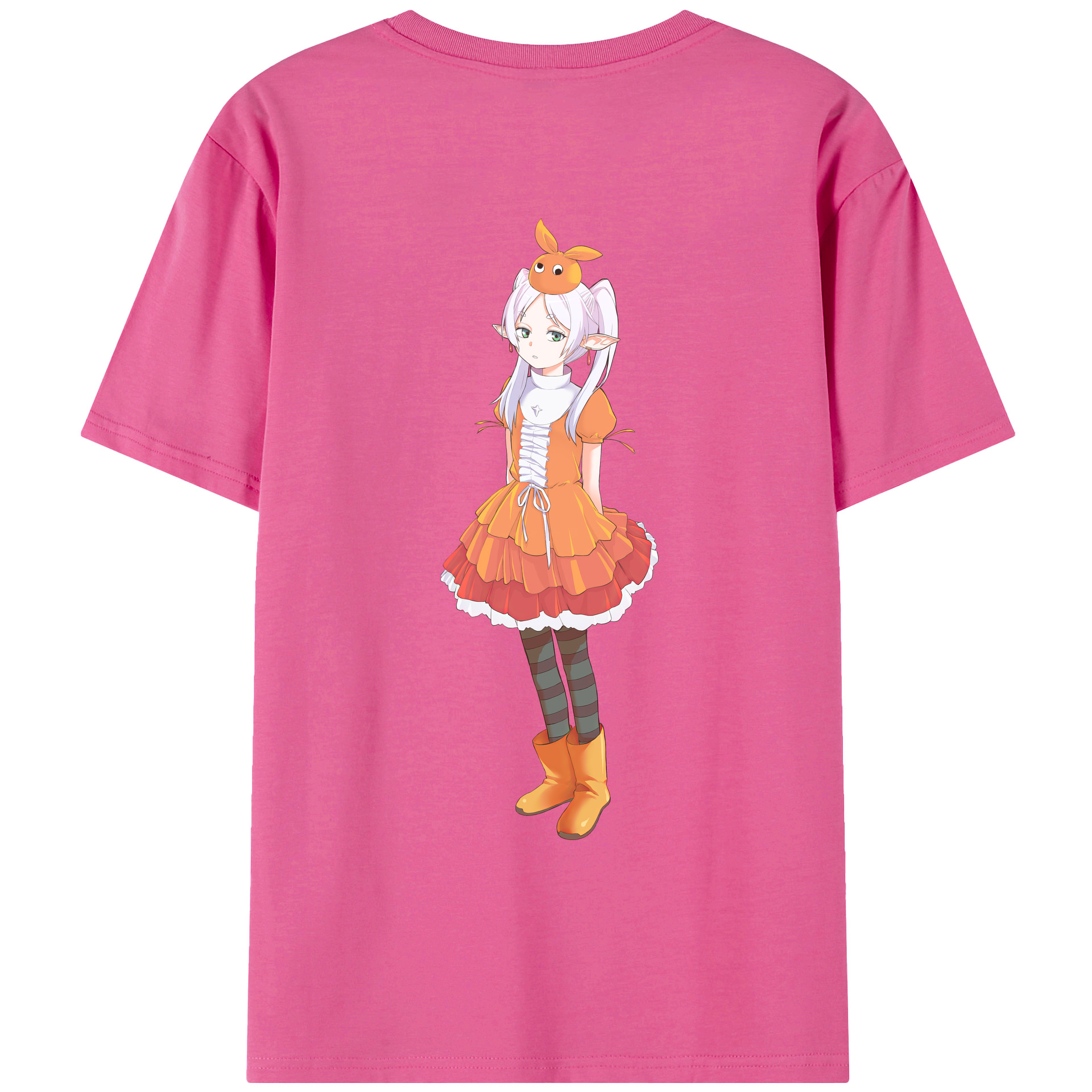 （画像用） 葬送のフリーレン Frieren レディース半袖Tシャツ(バックプリント)
