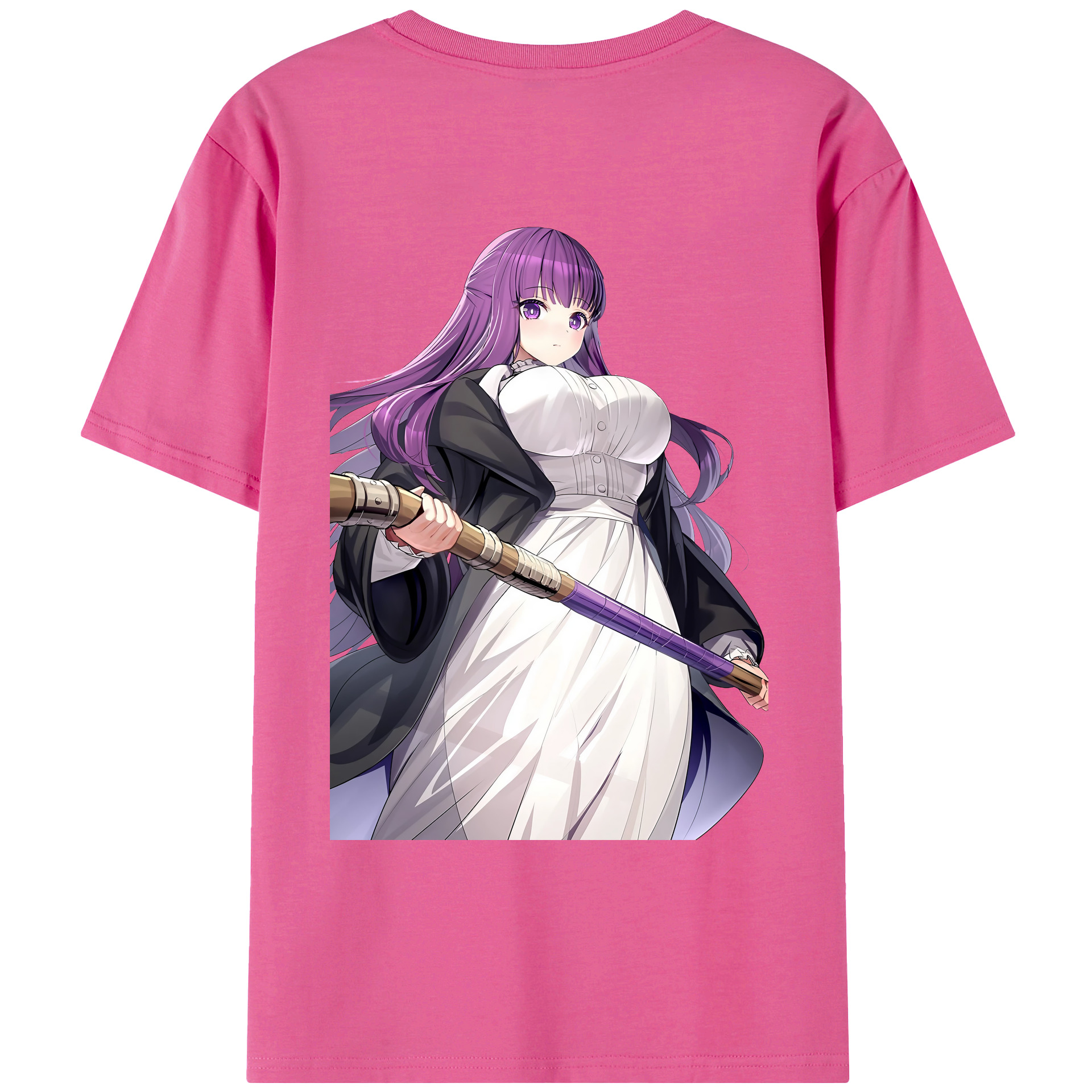 （画像用） 葬送のフリーレン Frieren レディース半袖Tシャツ(バックプリント)