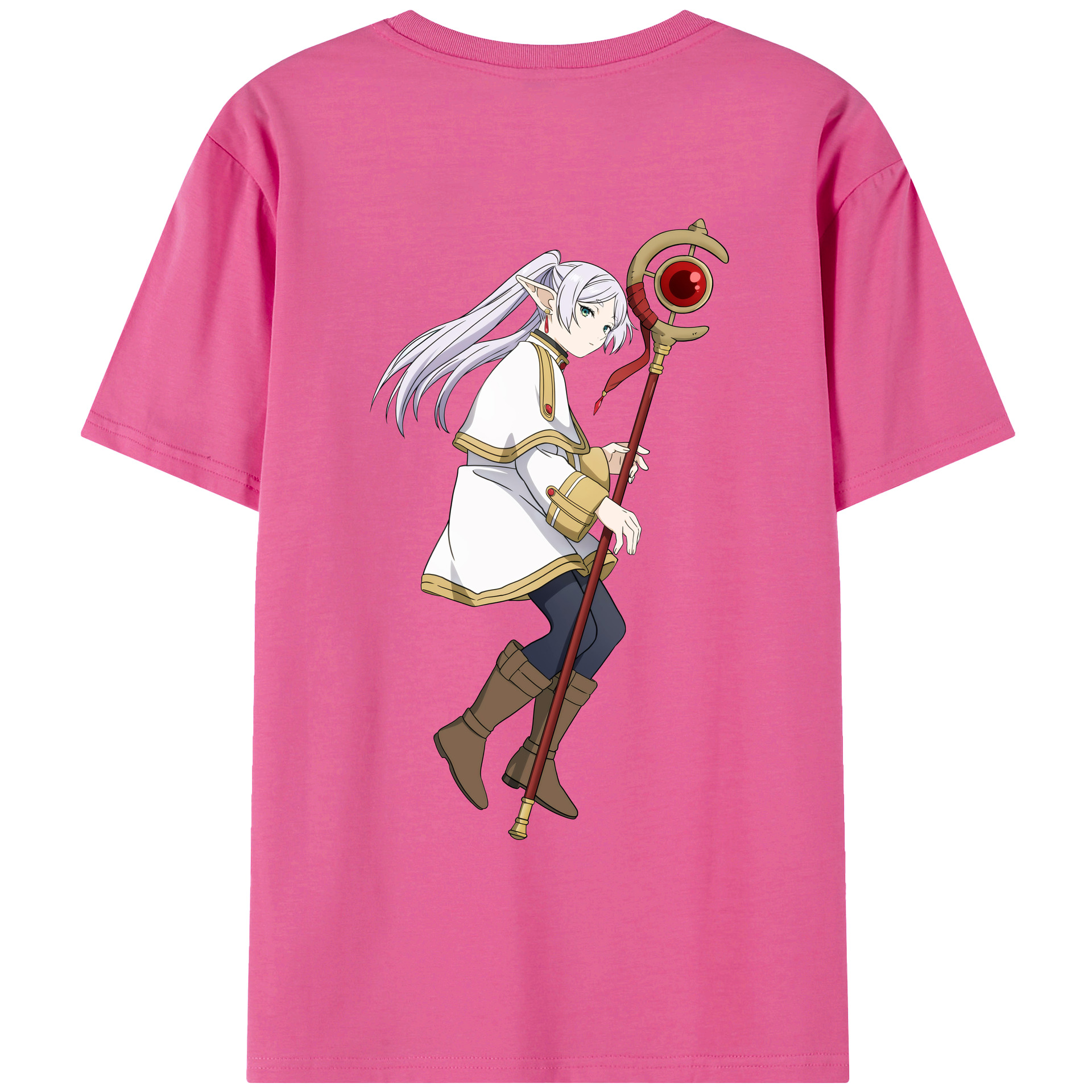 （画像用） 葬送のフリーレン Frieren レディース半袖Tシャツ(バックプリント)