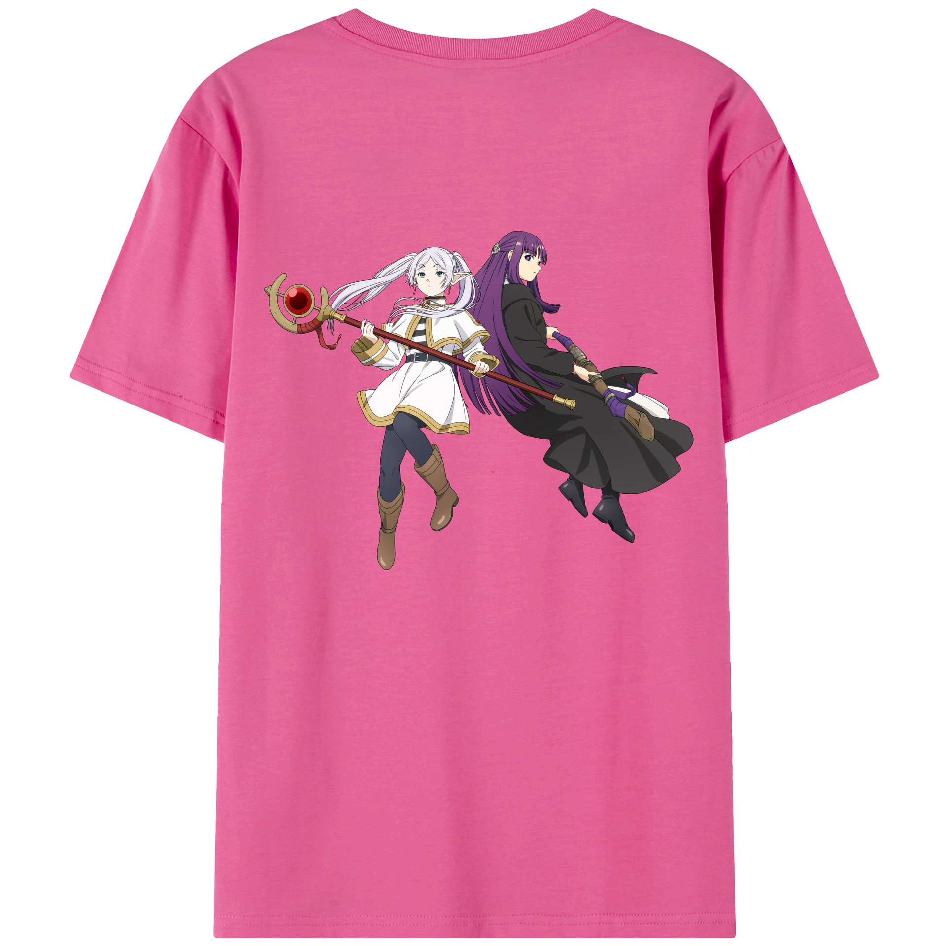（画像用） 葬送のフリーレン Frieren レディース半袖Tシャツ(バックプリント)