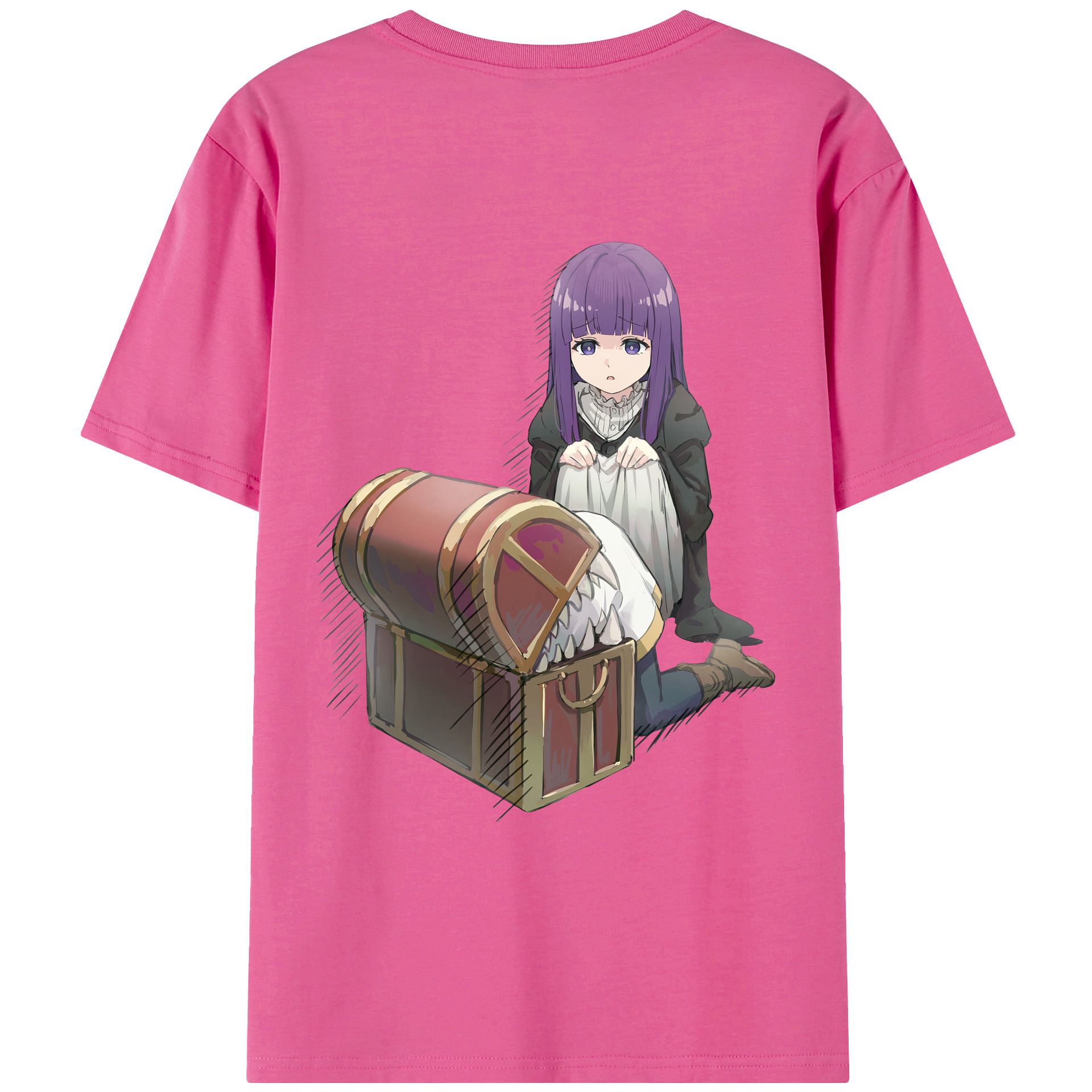 （画像用） 葬送のフリーレン Frieren レディース半袖Tシャツ(バックプリント)
