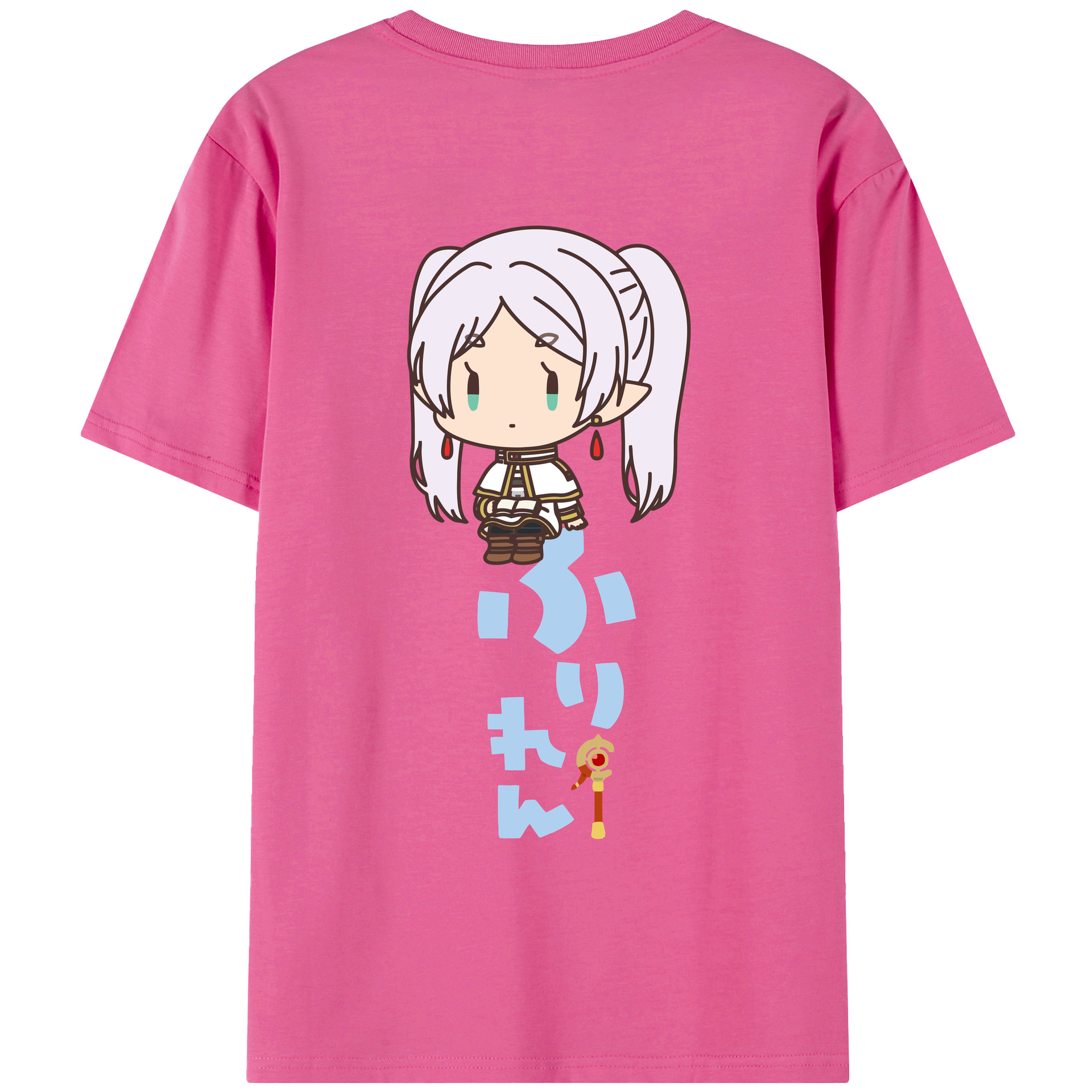 （画像用） 葬送のフリーレン Frieren レディース半袖Tシャツ(バックプリント)