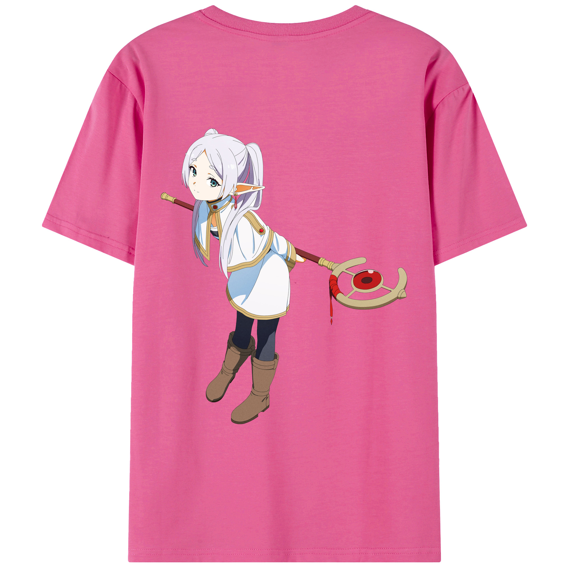 （画像用） 葬送のフリーレン Frieren レディース半袖Tシャツ(バックプリント)