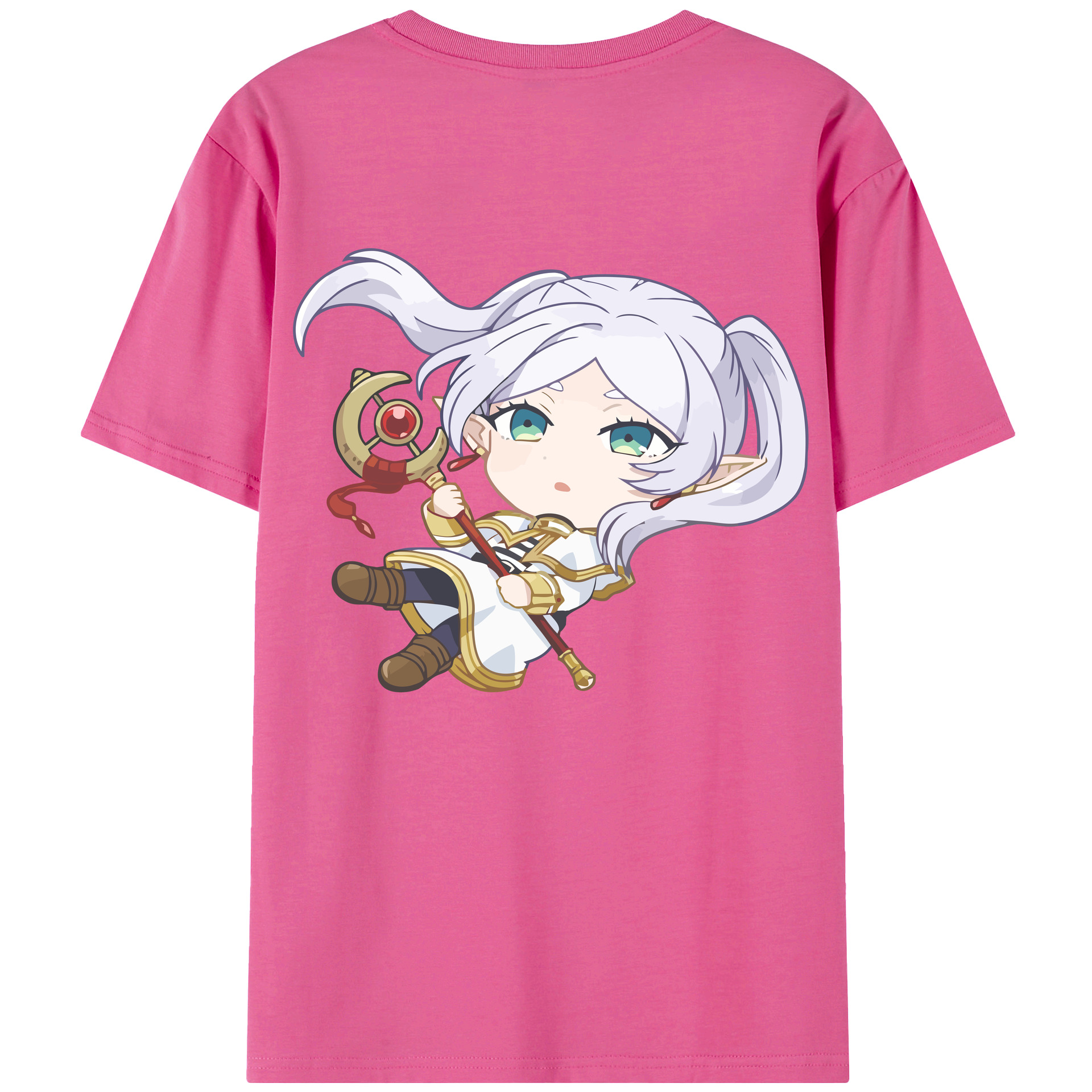 （画像用） 葬送のフリーレン Frieren レディース半袖Tシャツ(バックプリント)