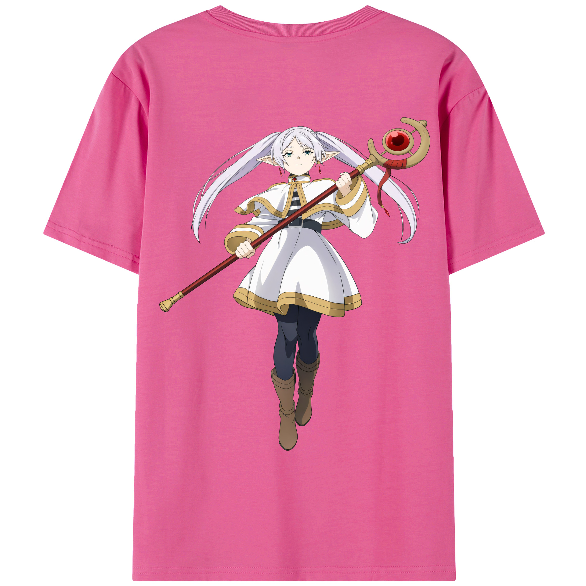 （画像用） 葬送のフリーレン Frieren レディース半袖Tシャツ(バックプリント)