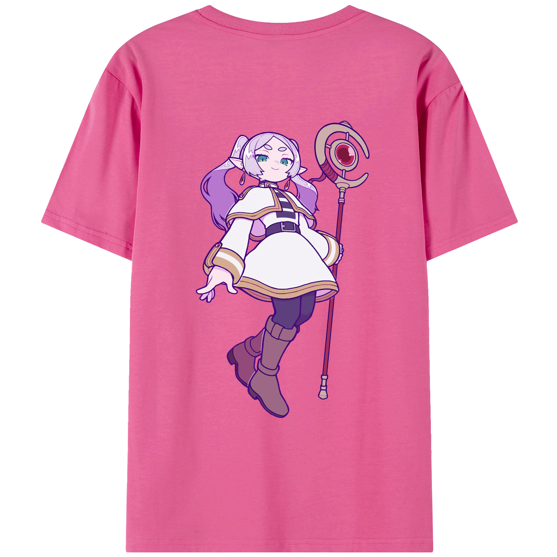 （画像用） 葬送のフリーレン Frieren レディース半袖Tシャツ(バックプリント)