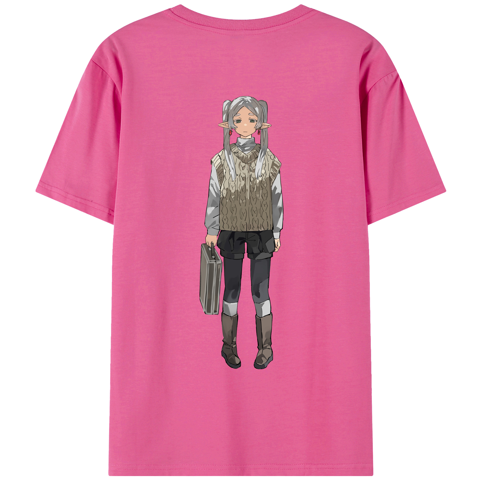 （画像用） 葬送のフリーレン Frieren レディース半袖Tシャツ(バックプリント)