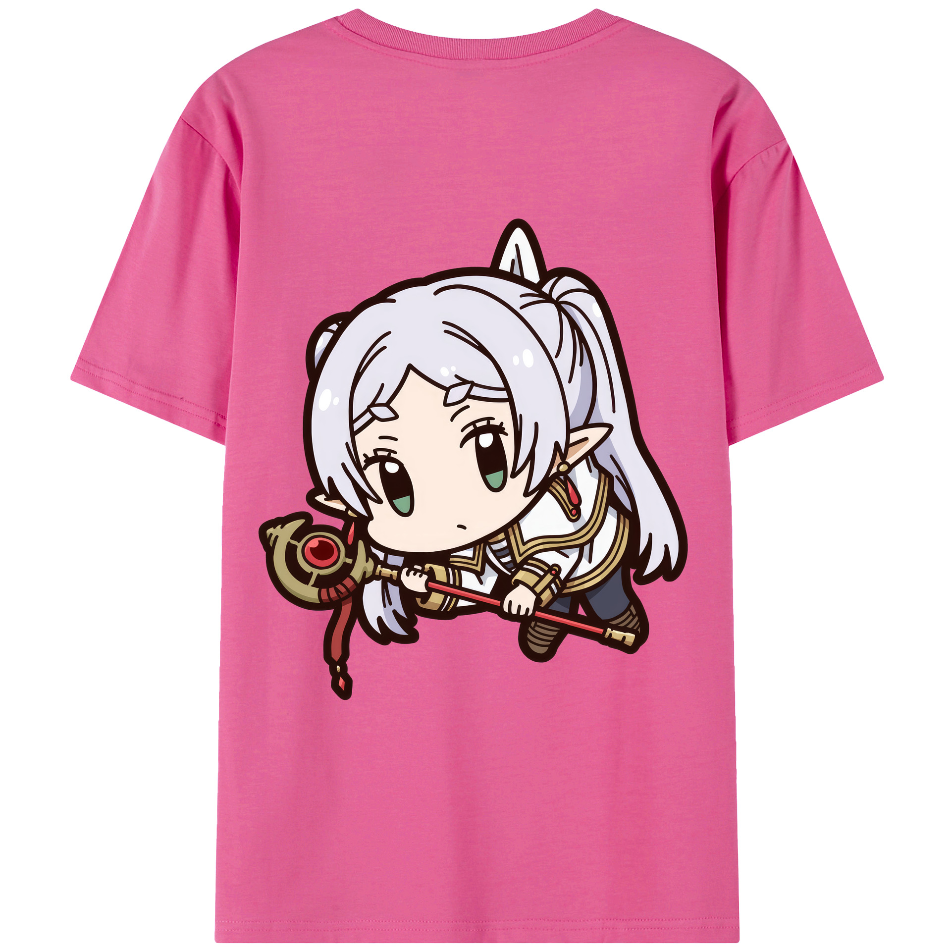 （画像用） 葬送のフリーレン Frieren レディース半袖Tシャツ(バックプリント)