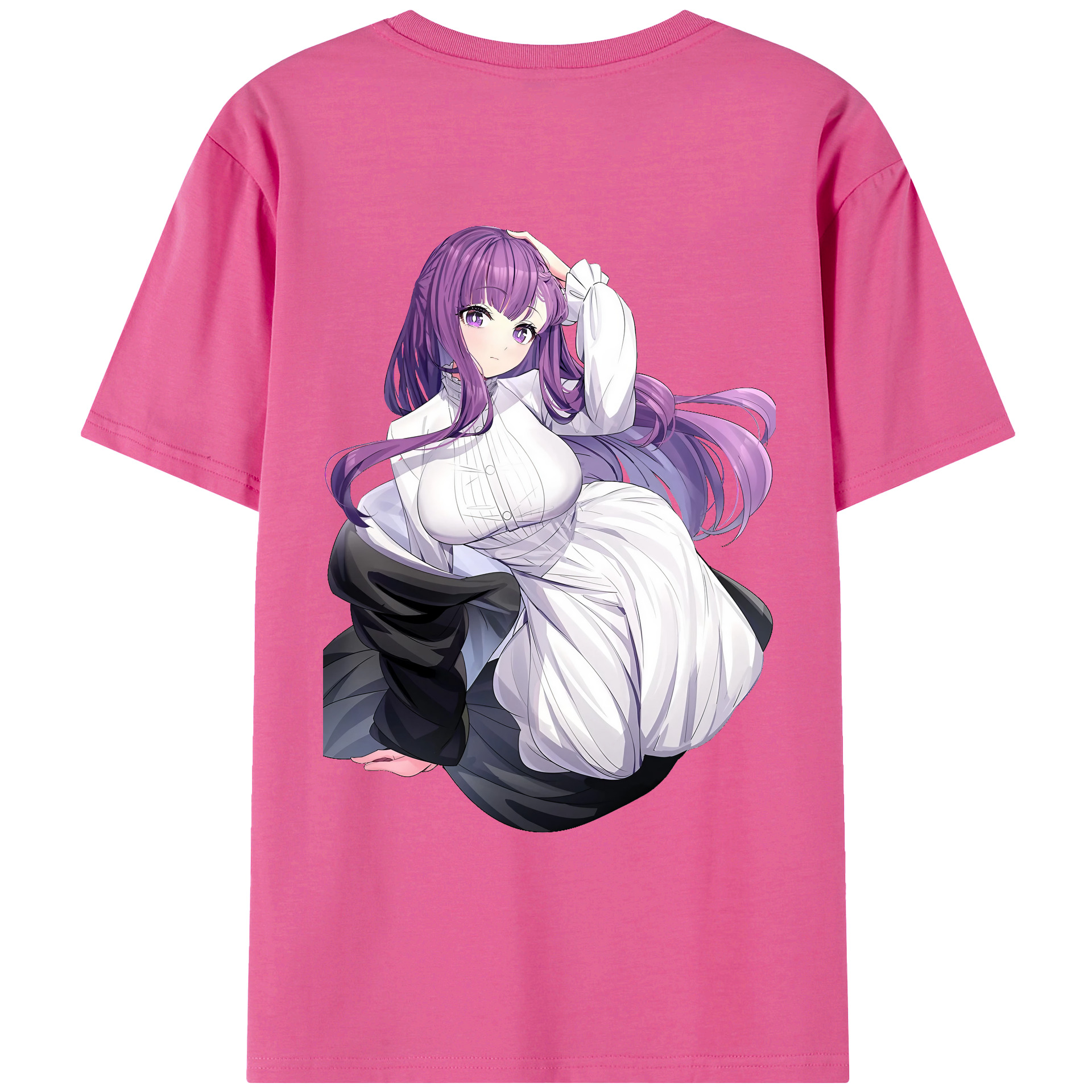 （画像用） 葬送のフリーレン Frieren レディース半袖Tシャツ(バックプリント)