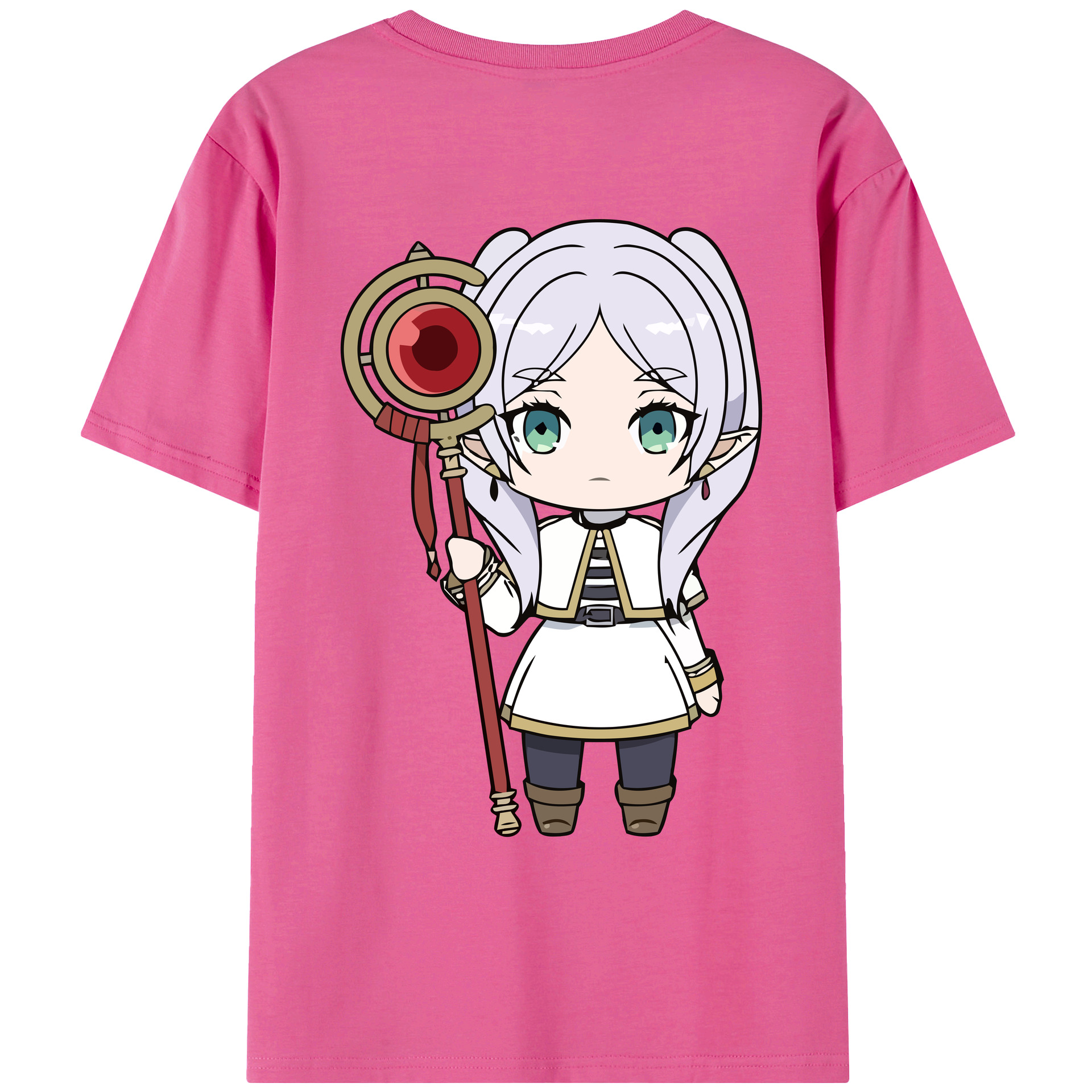 （画像用） 葬送のフリーレン Frieren レディース半袖Tシャツ(バックプリント)