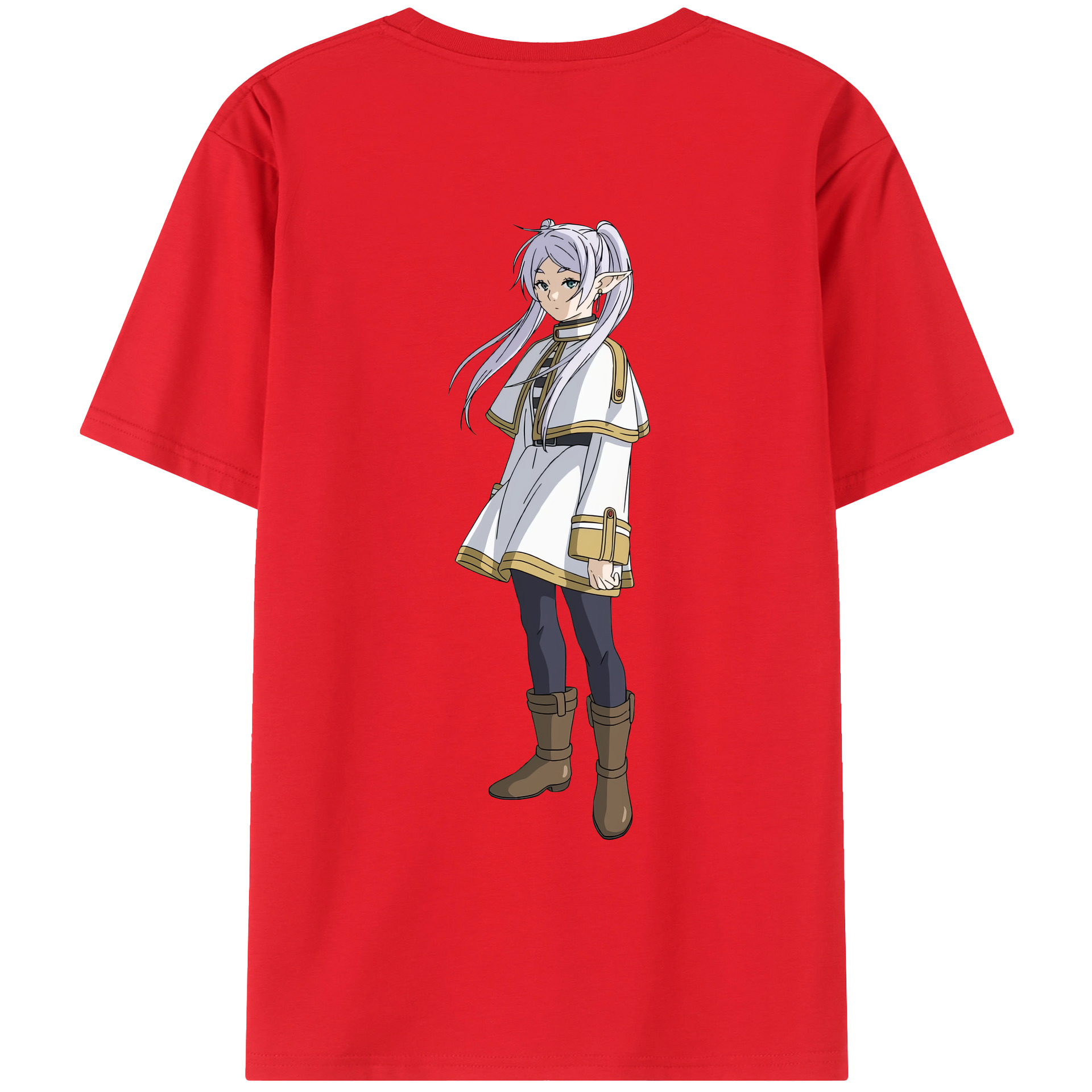 （画像用） 葬送のフリーレン Frieren レディース半袖Tシャツ(バックプリント)