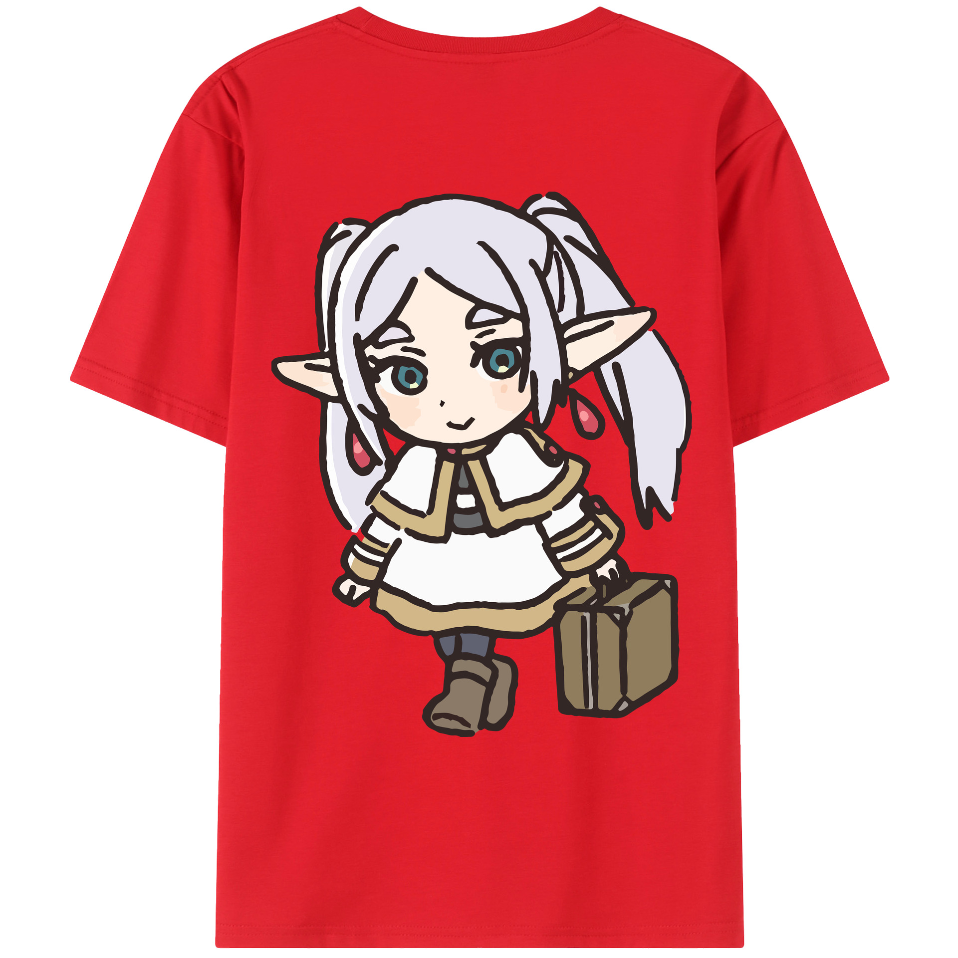 （画像用） 葬送のフリーレン Frieren レディース半袖Tシャツ(バックプリント)