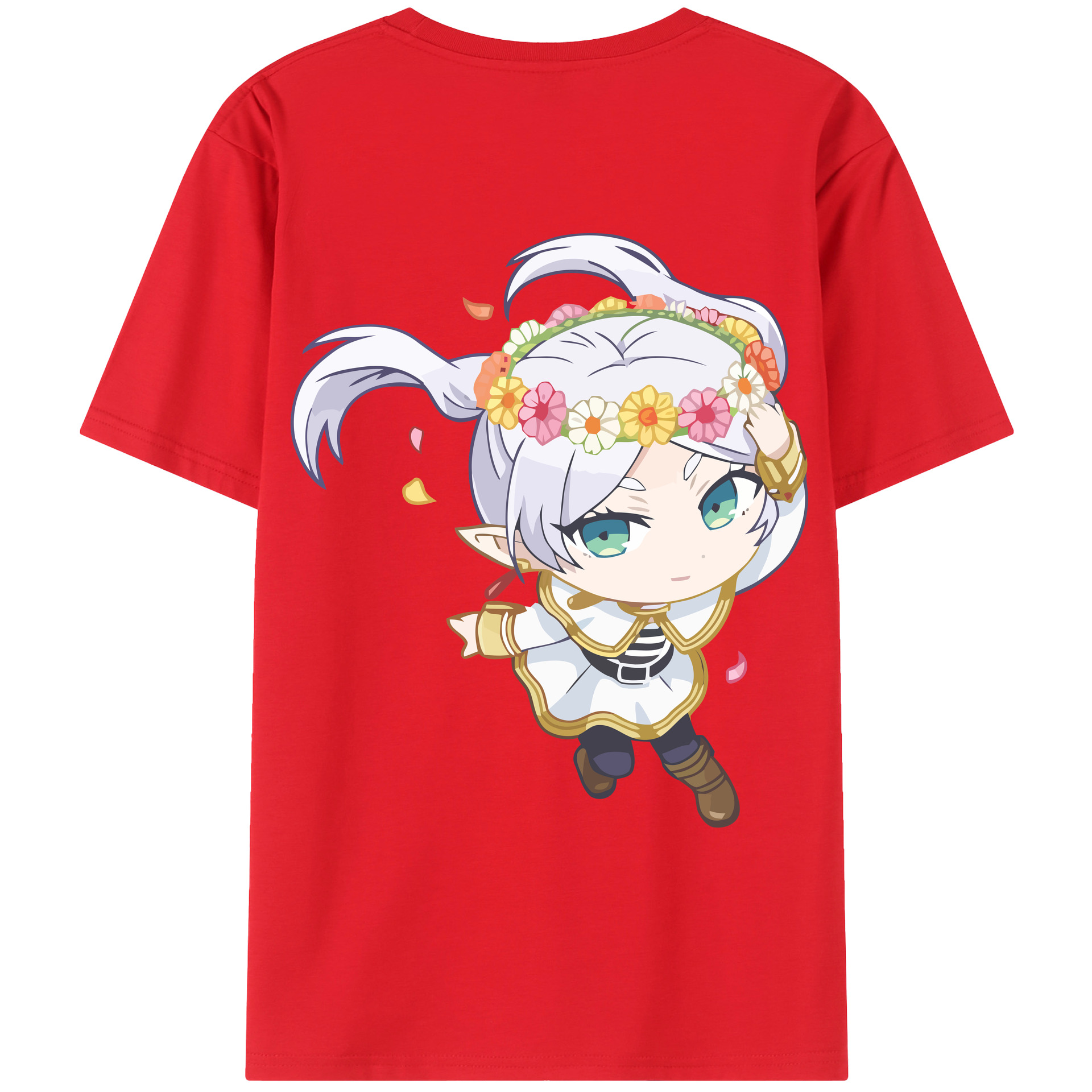 （画像用） 葬送のフリーレン Frieren レディース半袖Tシャツ(バックプリント)