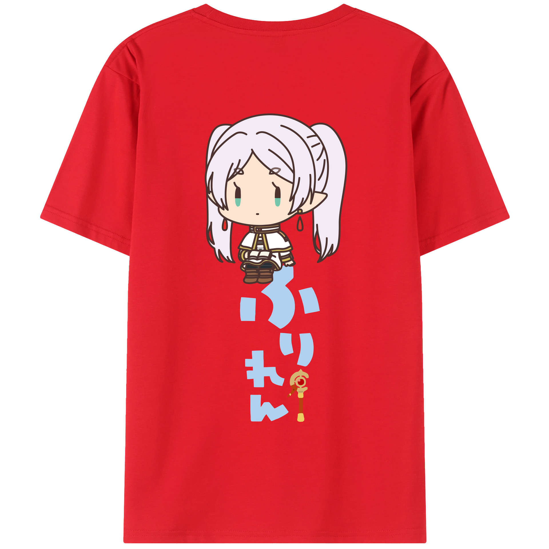 （画像用） 葬送のフリーレン Frieren レディース半袖Tシャツ(バックプリント)