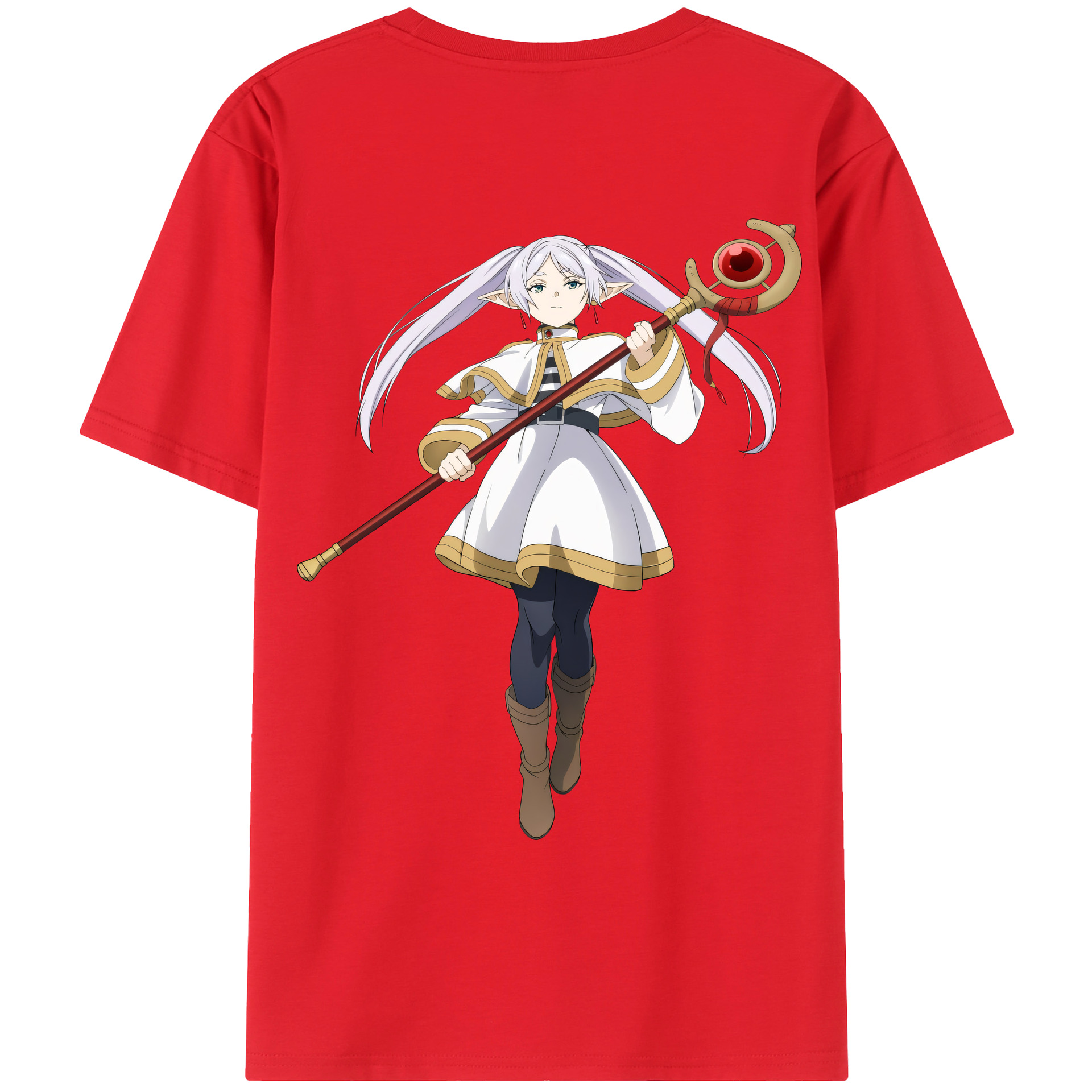 （画像用） 葬送のフリーレン Frieren レディース半袖Tシャツ(バックプリント)