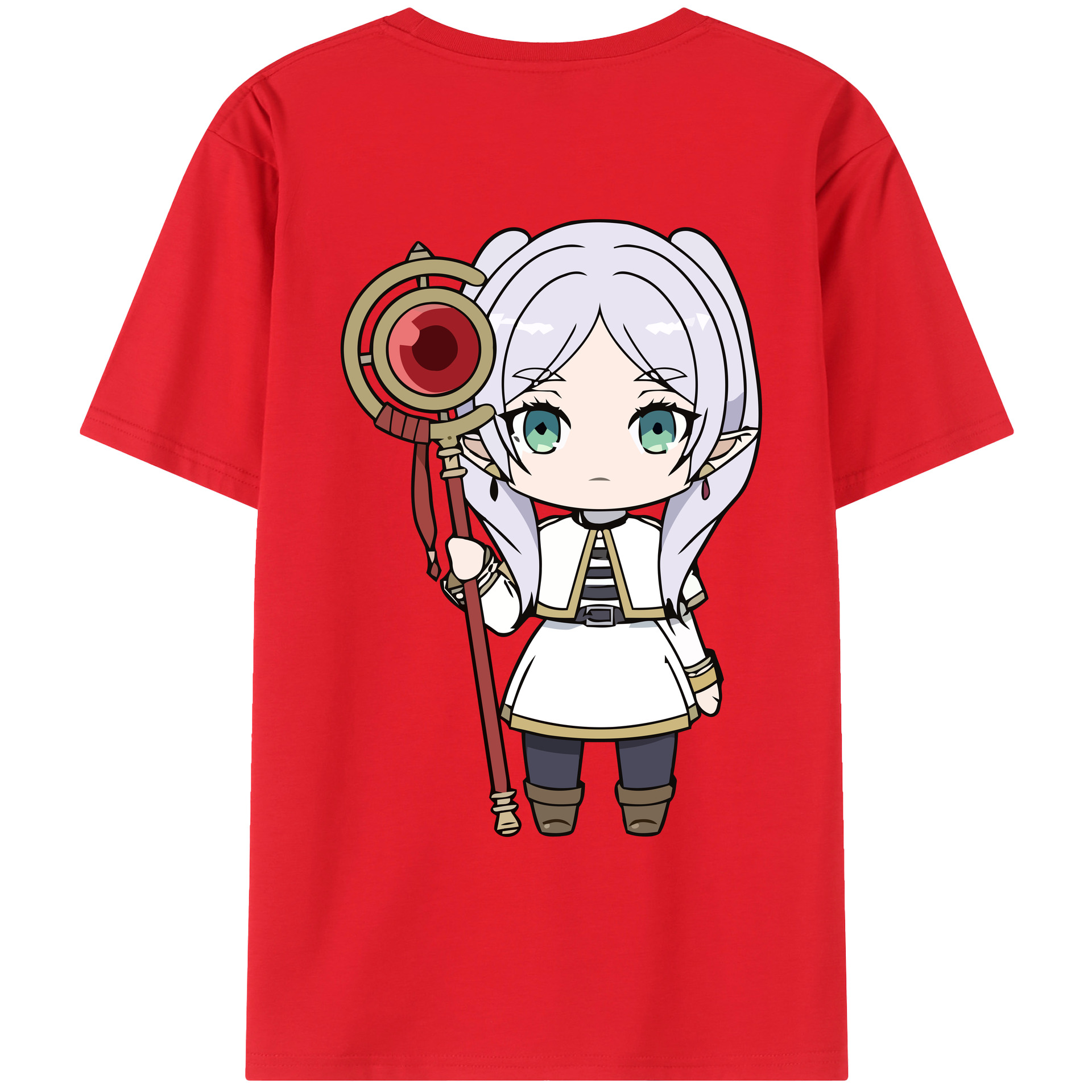 （画像用） 葬送のフリーレン Frieren レディース半袖Tシャツ(バックプリント)