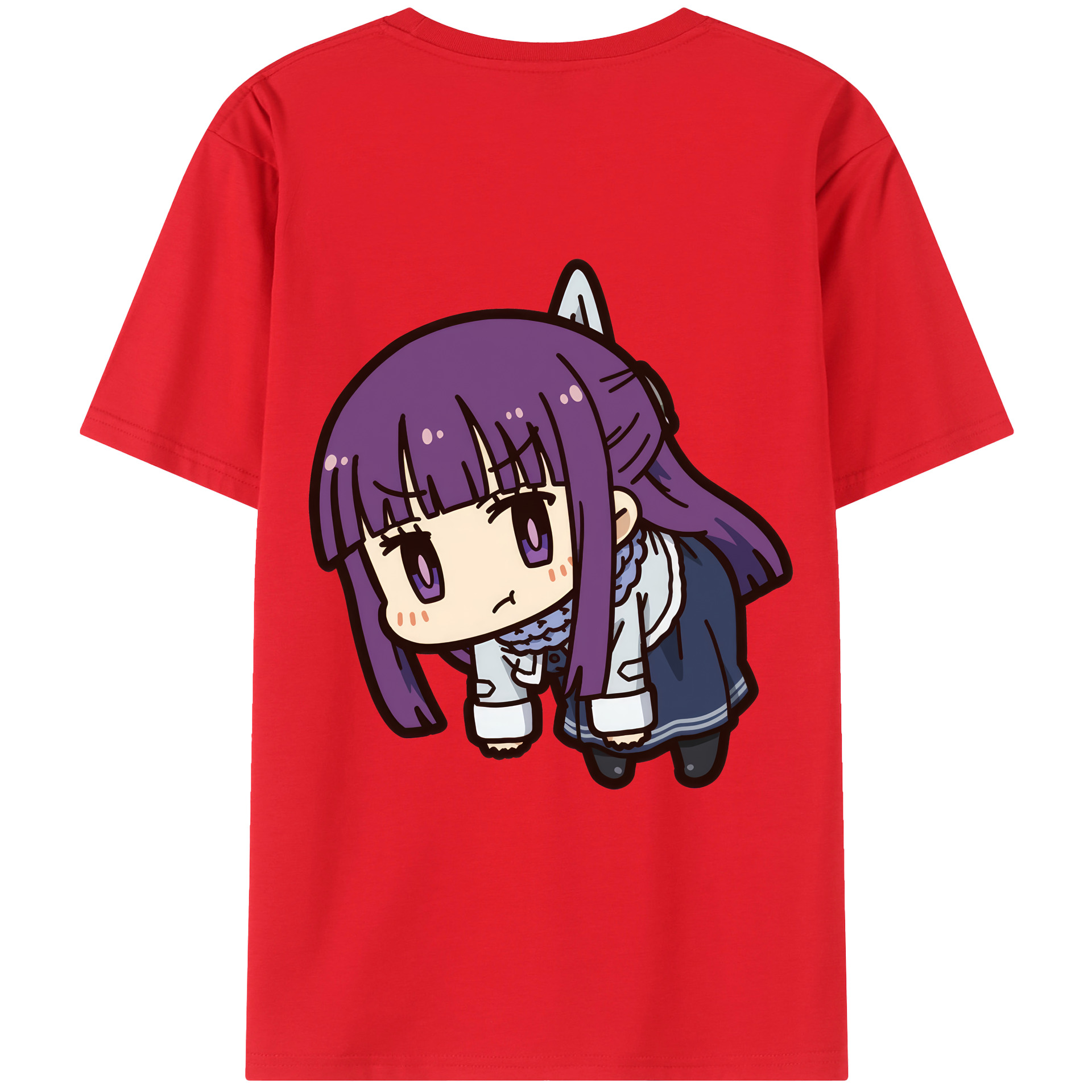 （画像用） 葬送のフリーレン Frieren レディース半袖Tシャツ(バックプリント)
