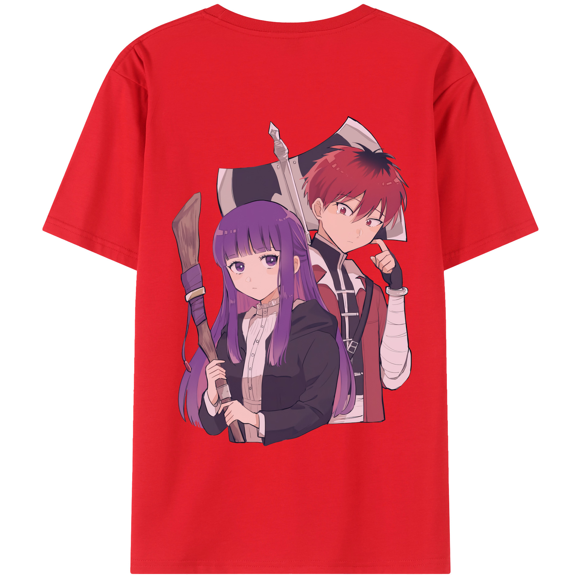 （画像用） 葬送のフリーレン Frieren レディース半袖Tシャツ(バックプリント)