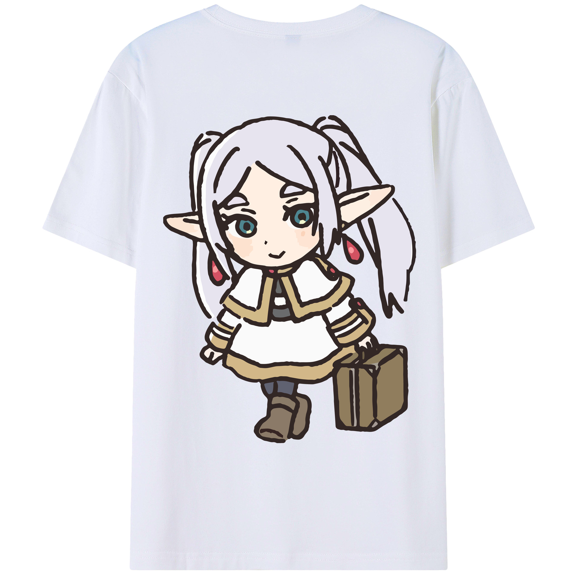 （画像用） 葬送のフリーレン Frieren レディース半袖Tシャツ(バックプリント)