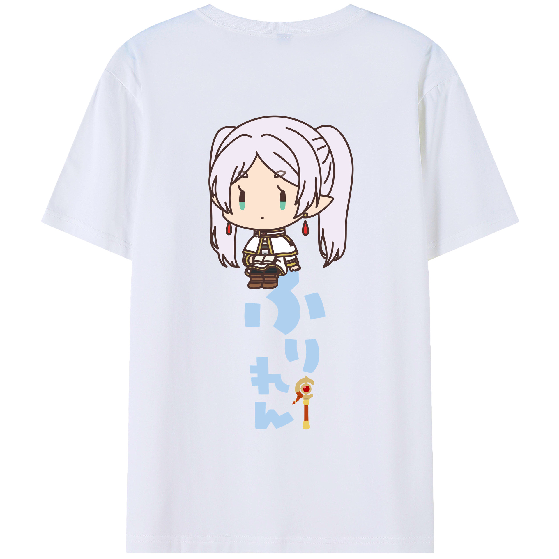 （画像用） 葬送のフリーレン Frieren レディース半袖Tシャツ(バックプリント)