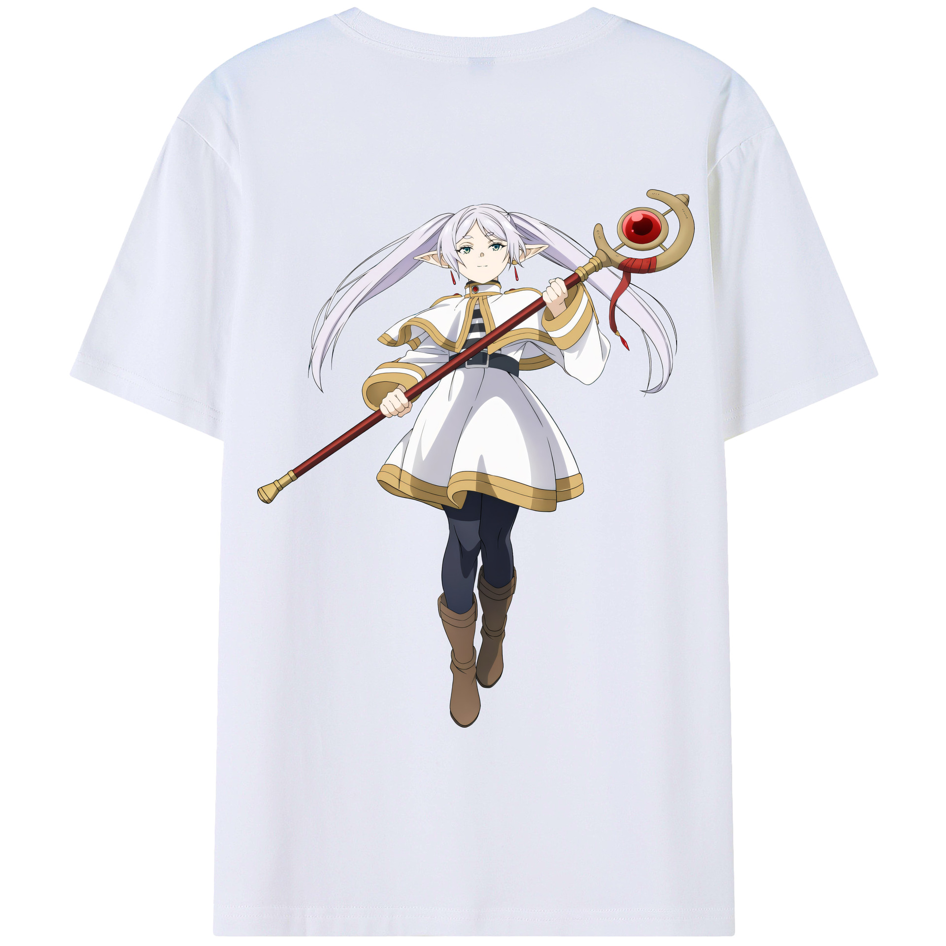 （画像用） 葬送のフリーレン Frieren レディース半袖Tシャツ(バックプリント)