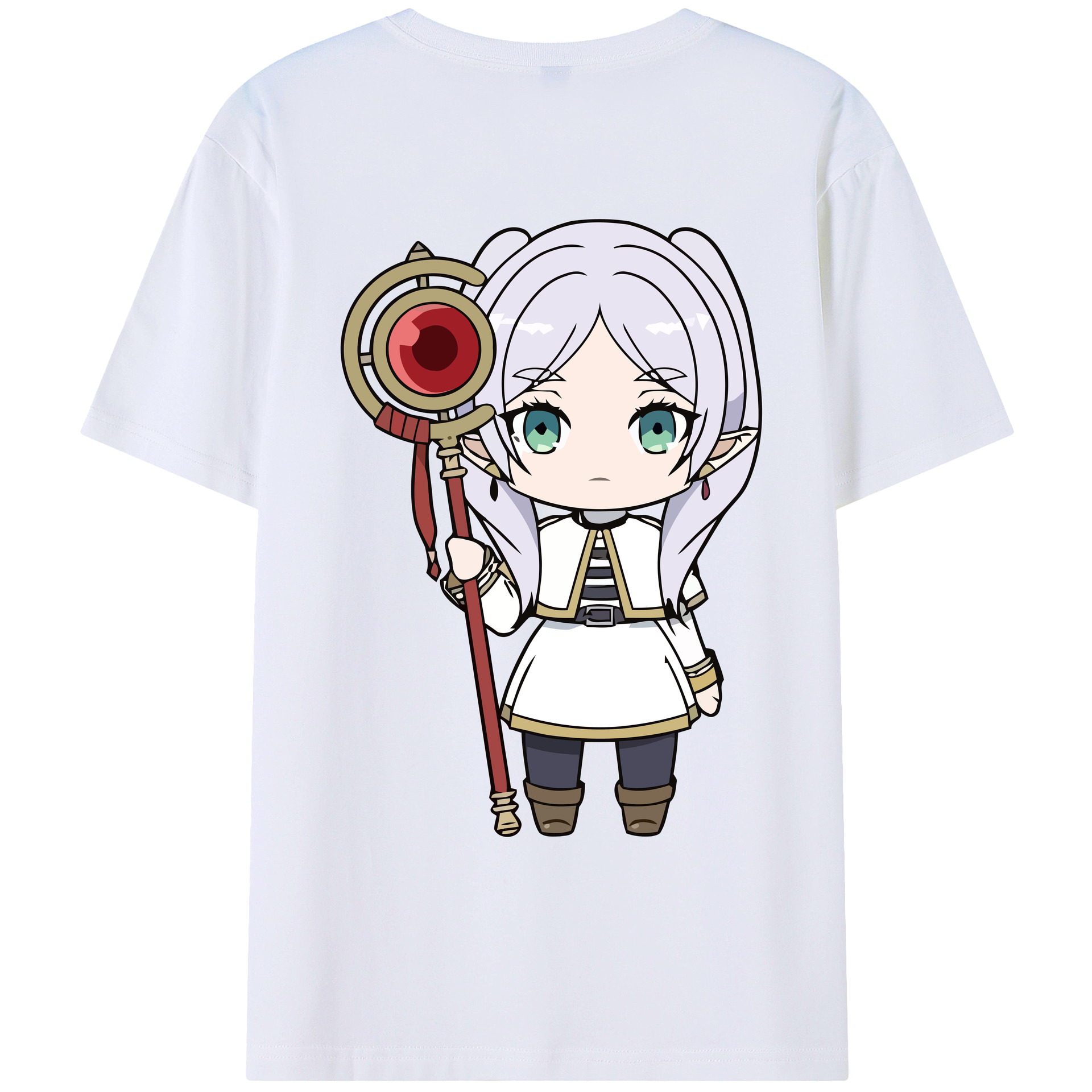 （画像用） 葬送のフリーレン Frieren レディース半袖Tシャツ(バックプリント)