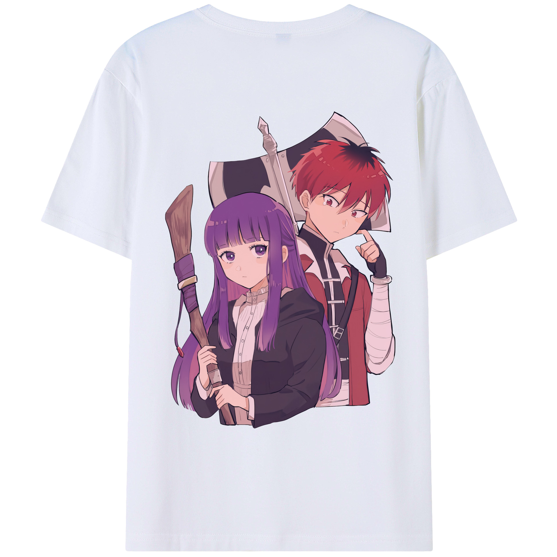 （画像用） 葬送のフリーレン Frieren レディース半袖Tシャツ(バックプリント)