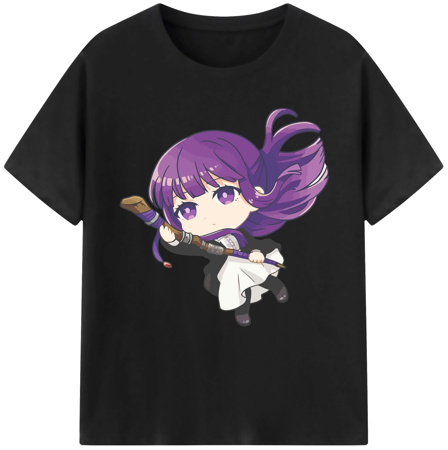（画像用） 葬送のフリーレン Frieren レディースカジュアルプリントTシャツ（綿100％）
